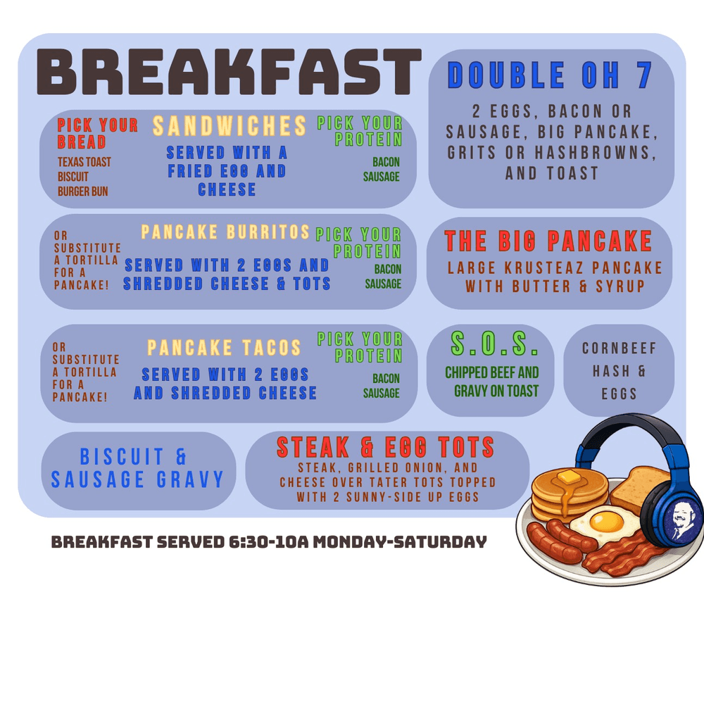 Double Oh 7! Breakfast