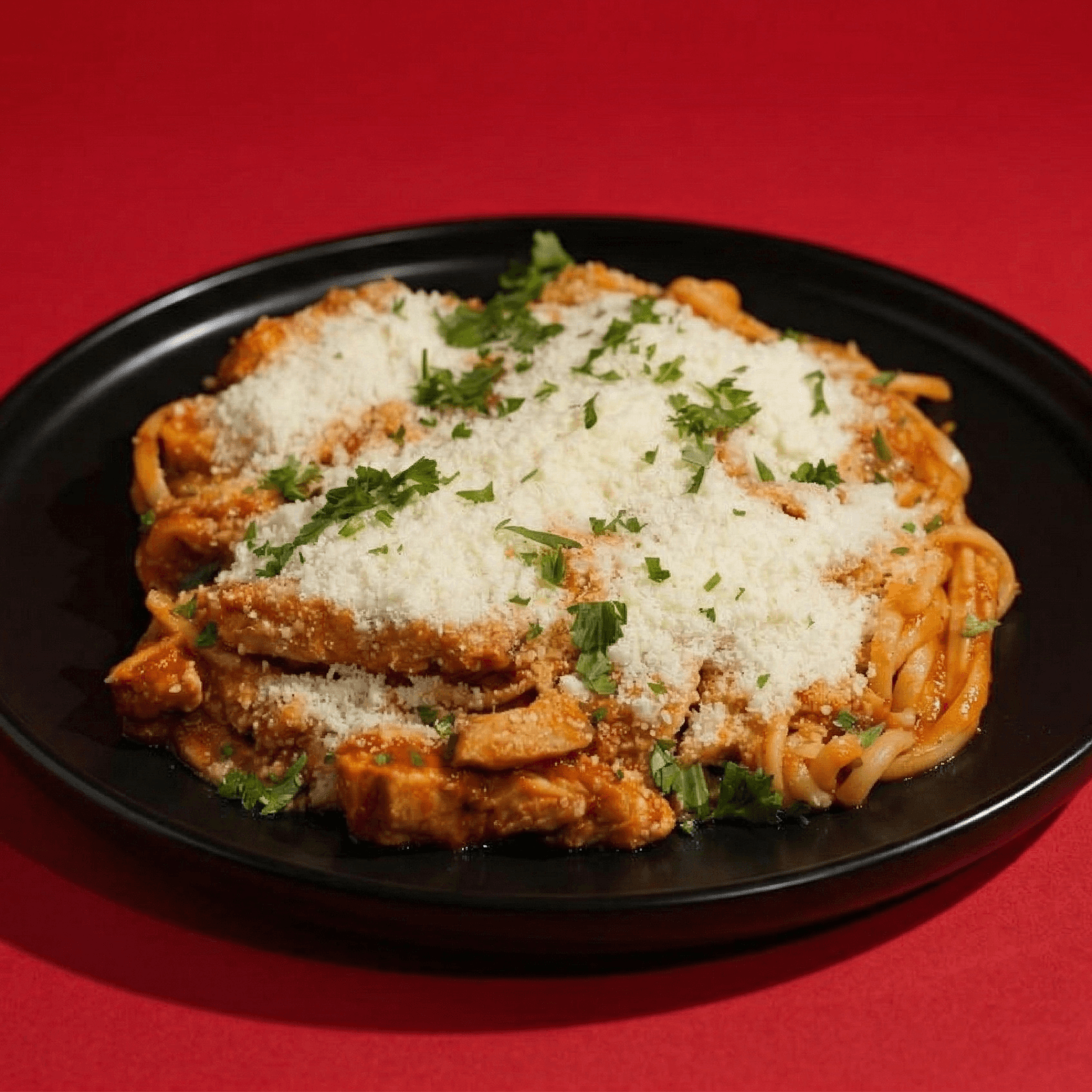 Spicy Garlic Chicken Linguini (Red)