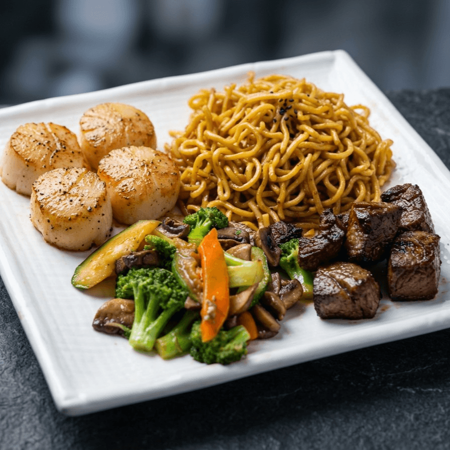 NY Steak & Scallop Hibachi Combo