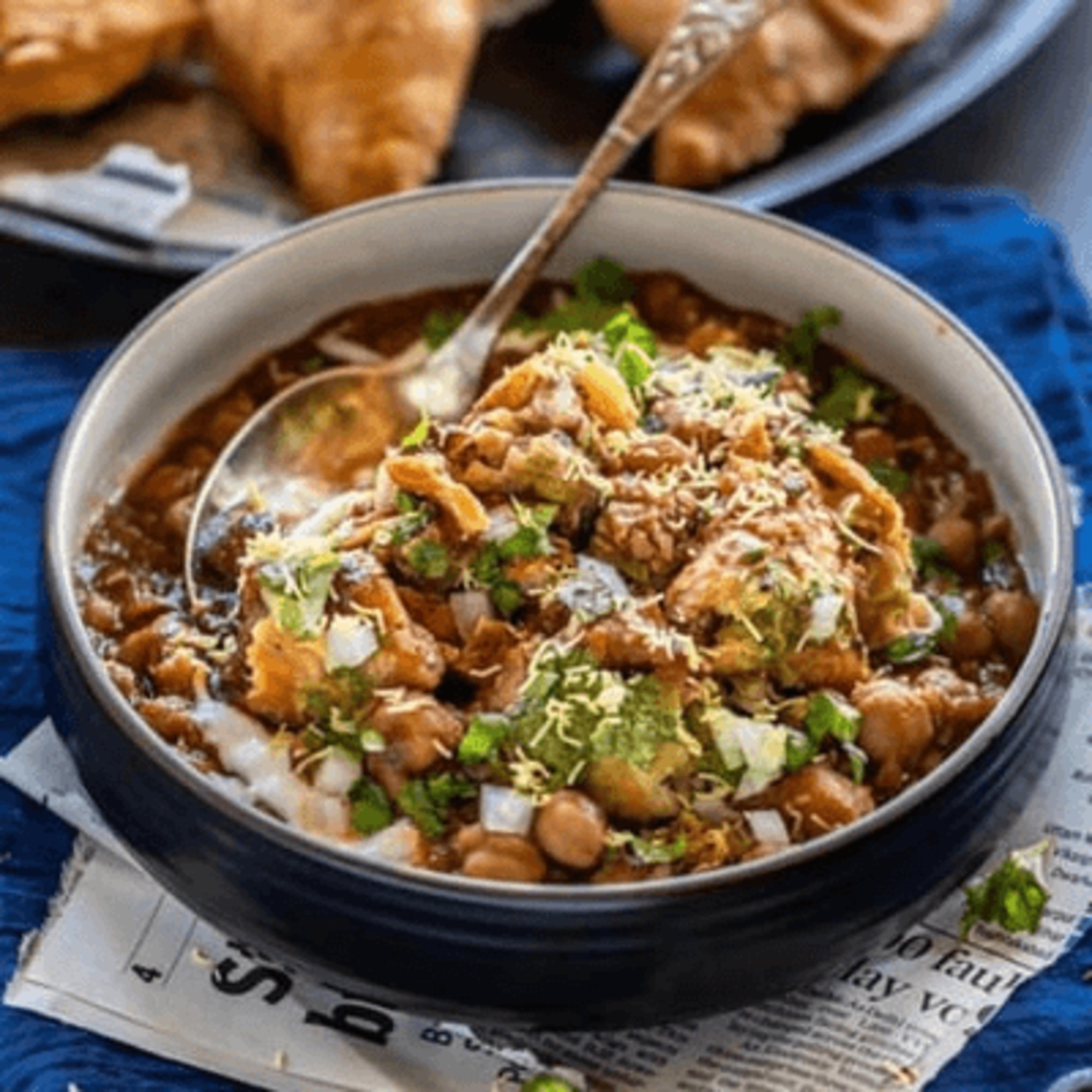 Paneer Pakora Chaat (Traditional Street Food)