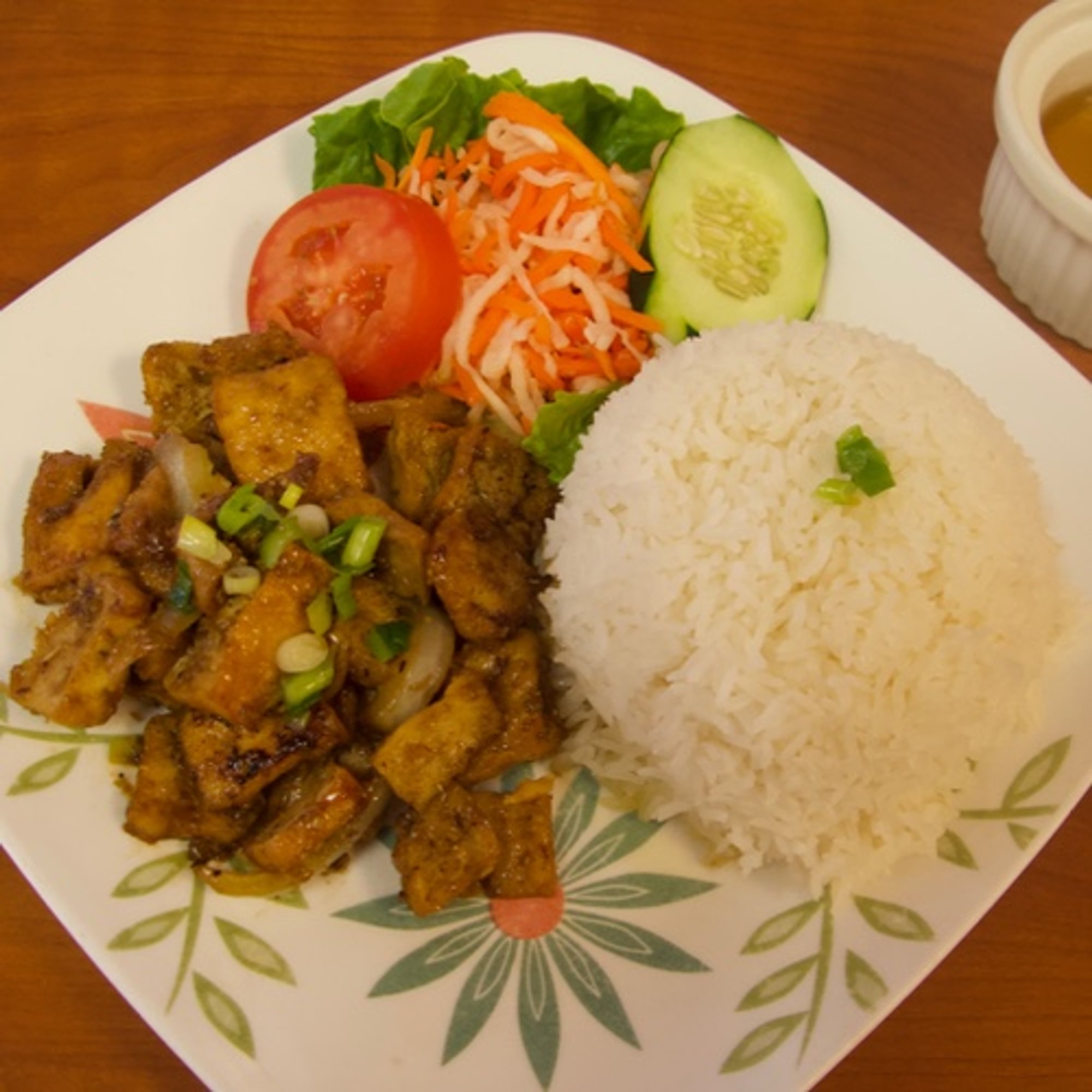 34. Rice with Lemongrass Tofu | Cơm Đậu Hủ Xào Sả