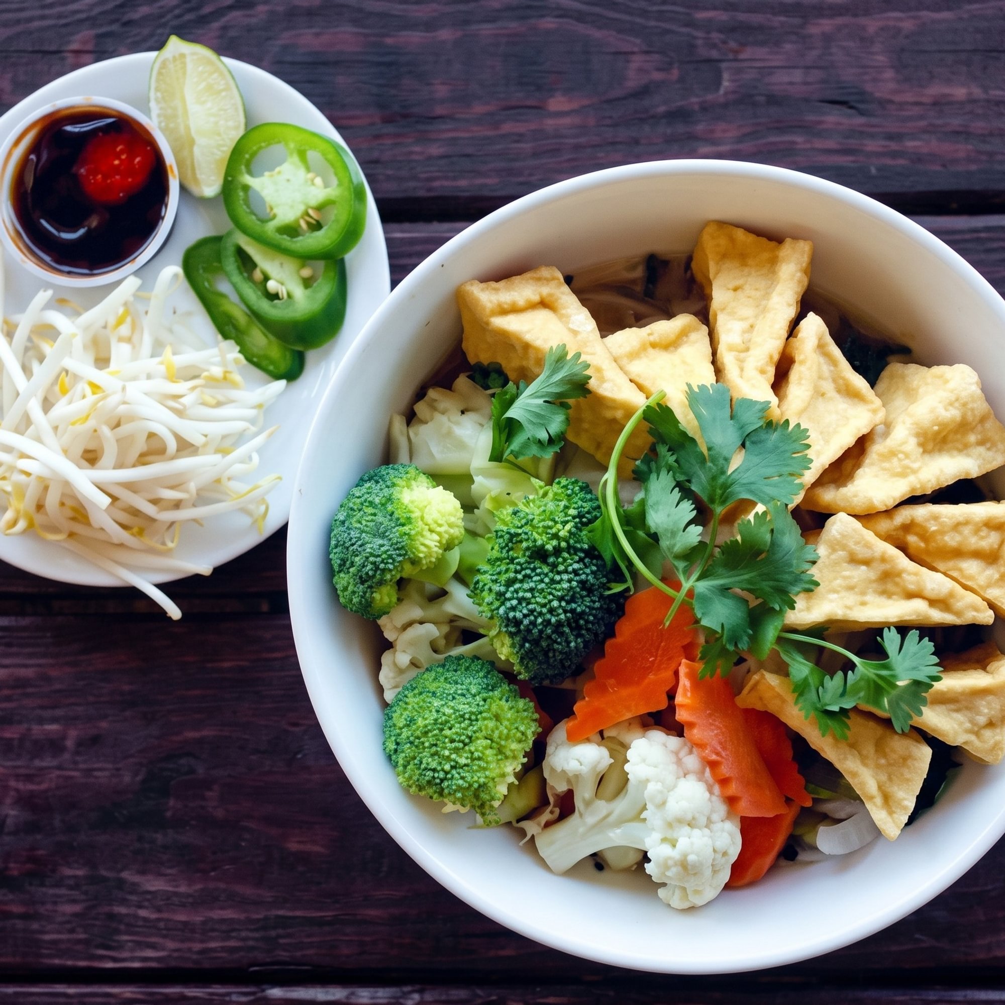 Pho Chay Nho/ Vegetarian Noodle Soup (S)