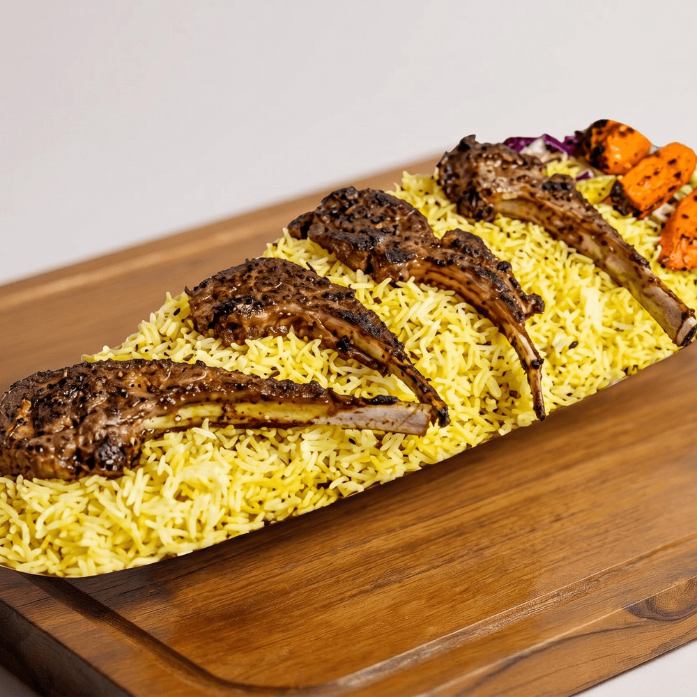 Lamb Chop Rice Plate