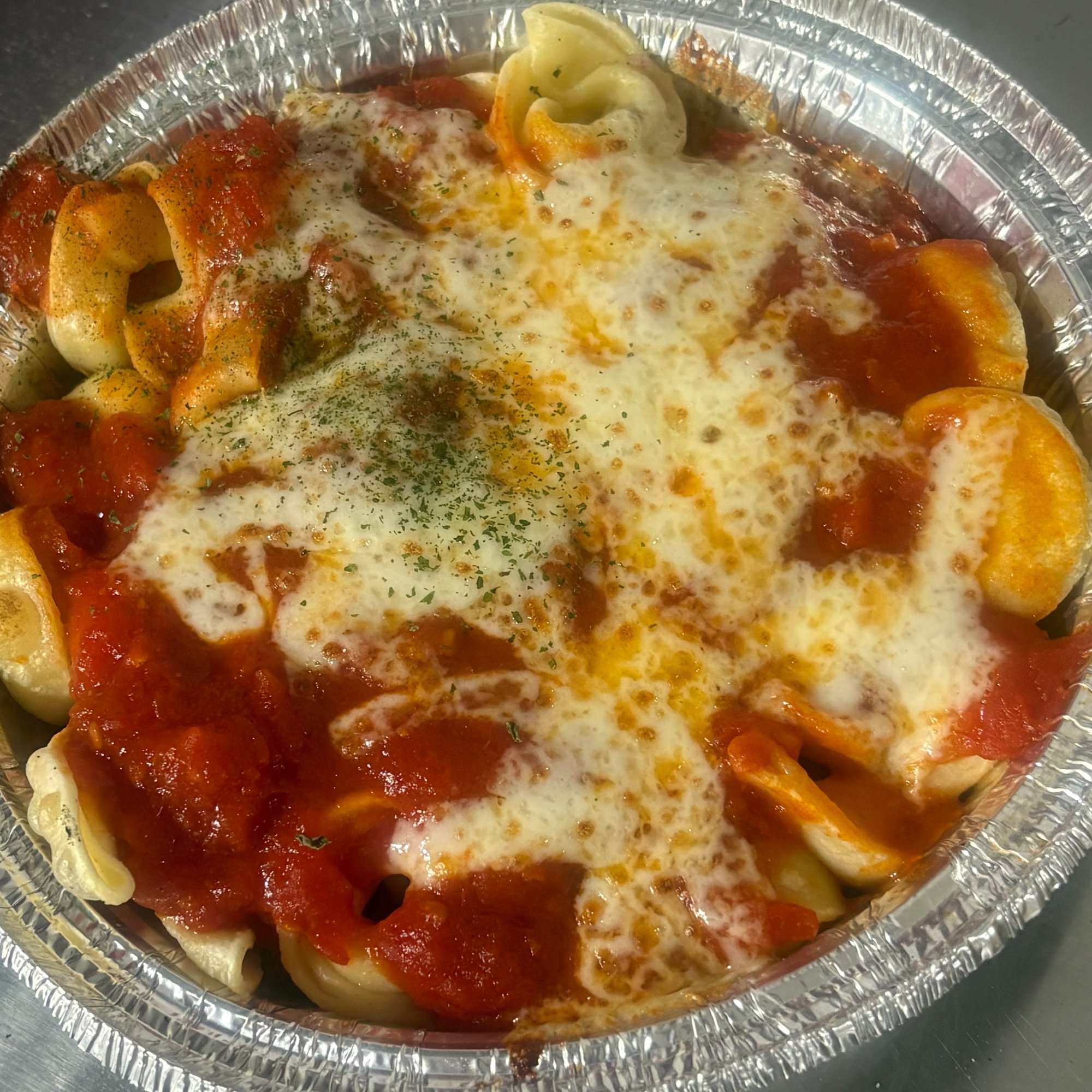 Meat Tortellini with Homemade Marinara