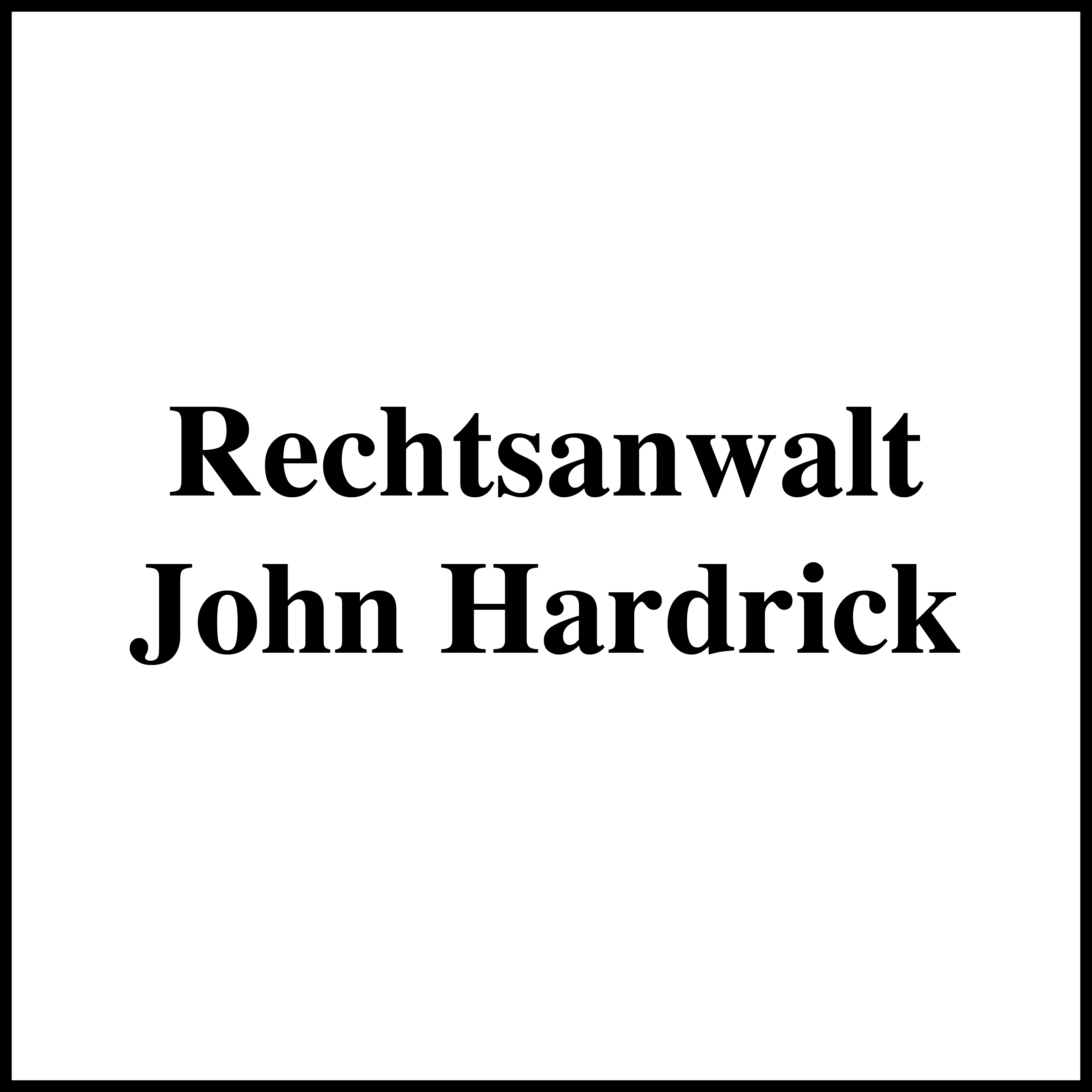 Logo von Rechtsanwalt John Hardrick