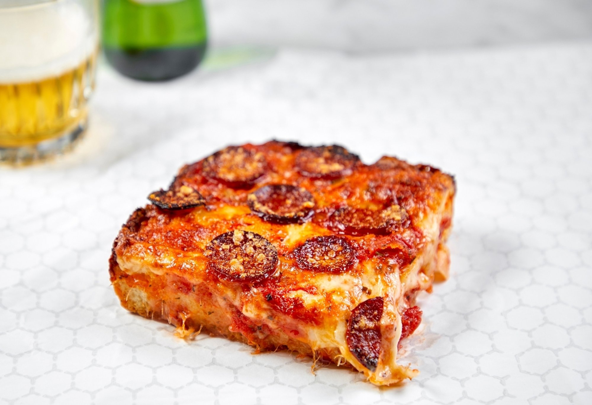 Pepperoni Sicilian Slice
