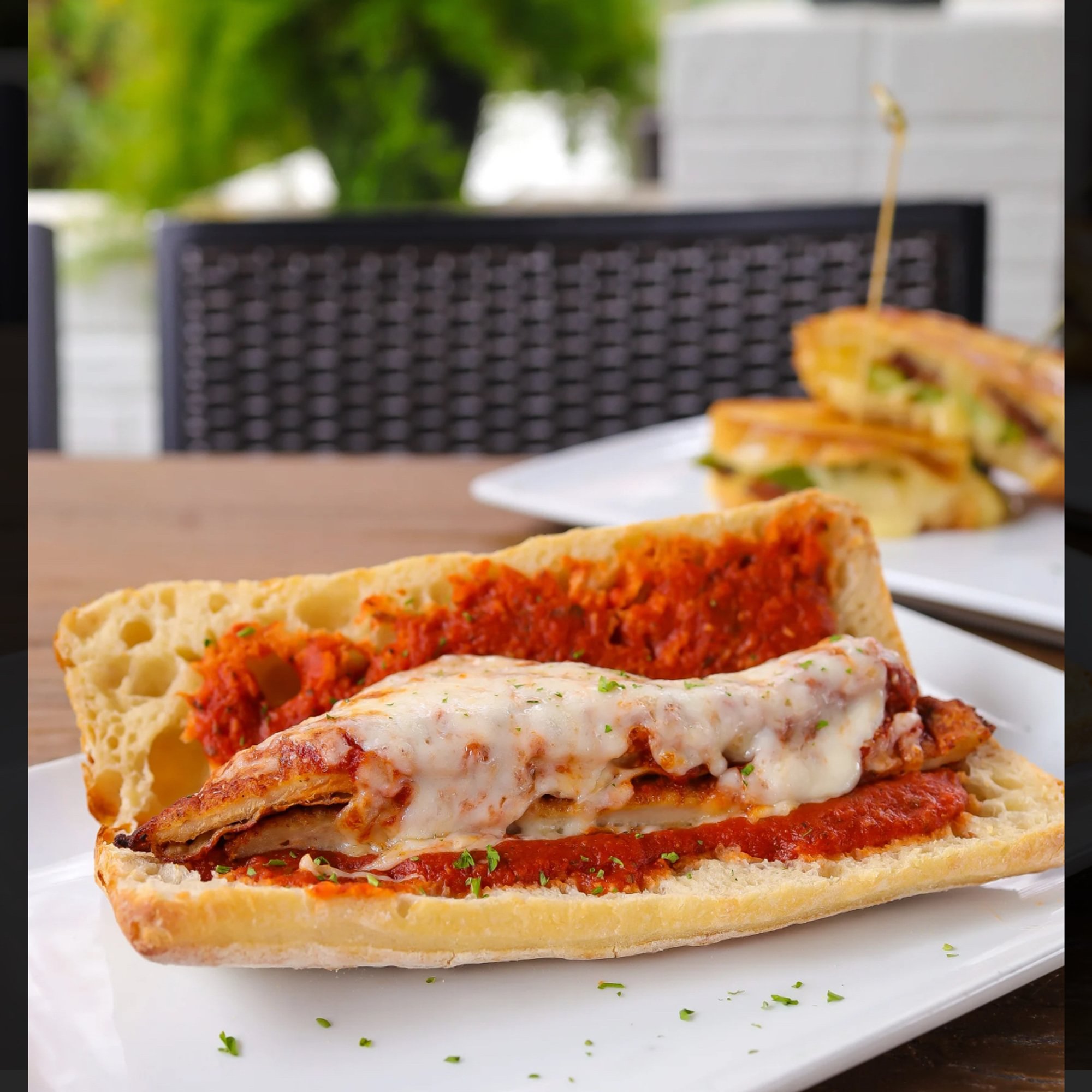 Chicken parmigiana sub