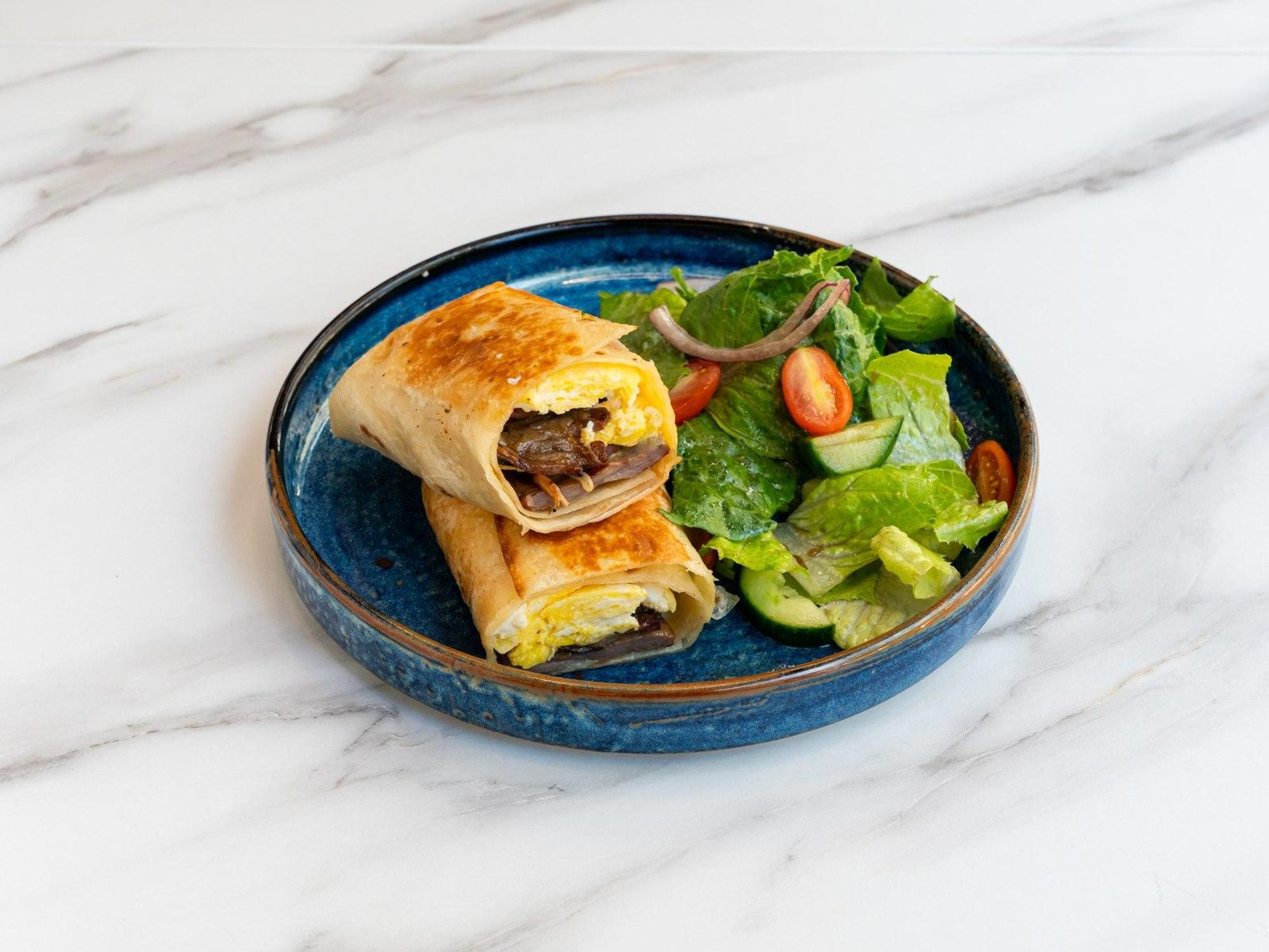Halal Beef Bacon Burrito