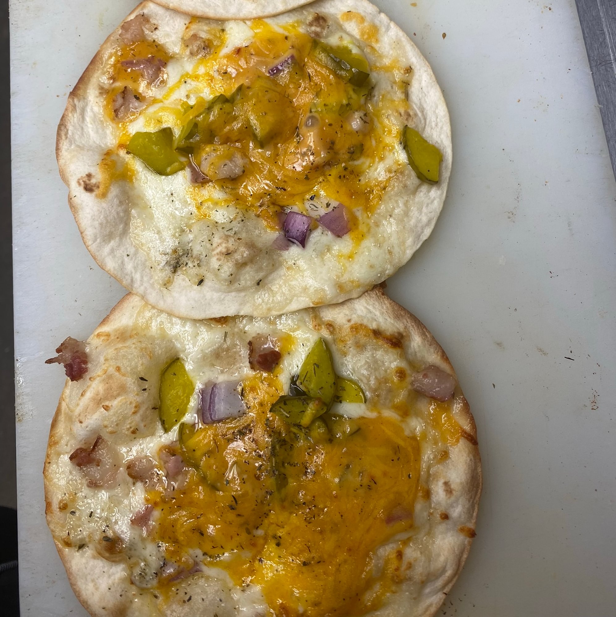 Bacon Pickle Quesadilla