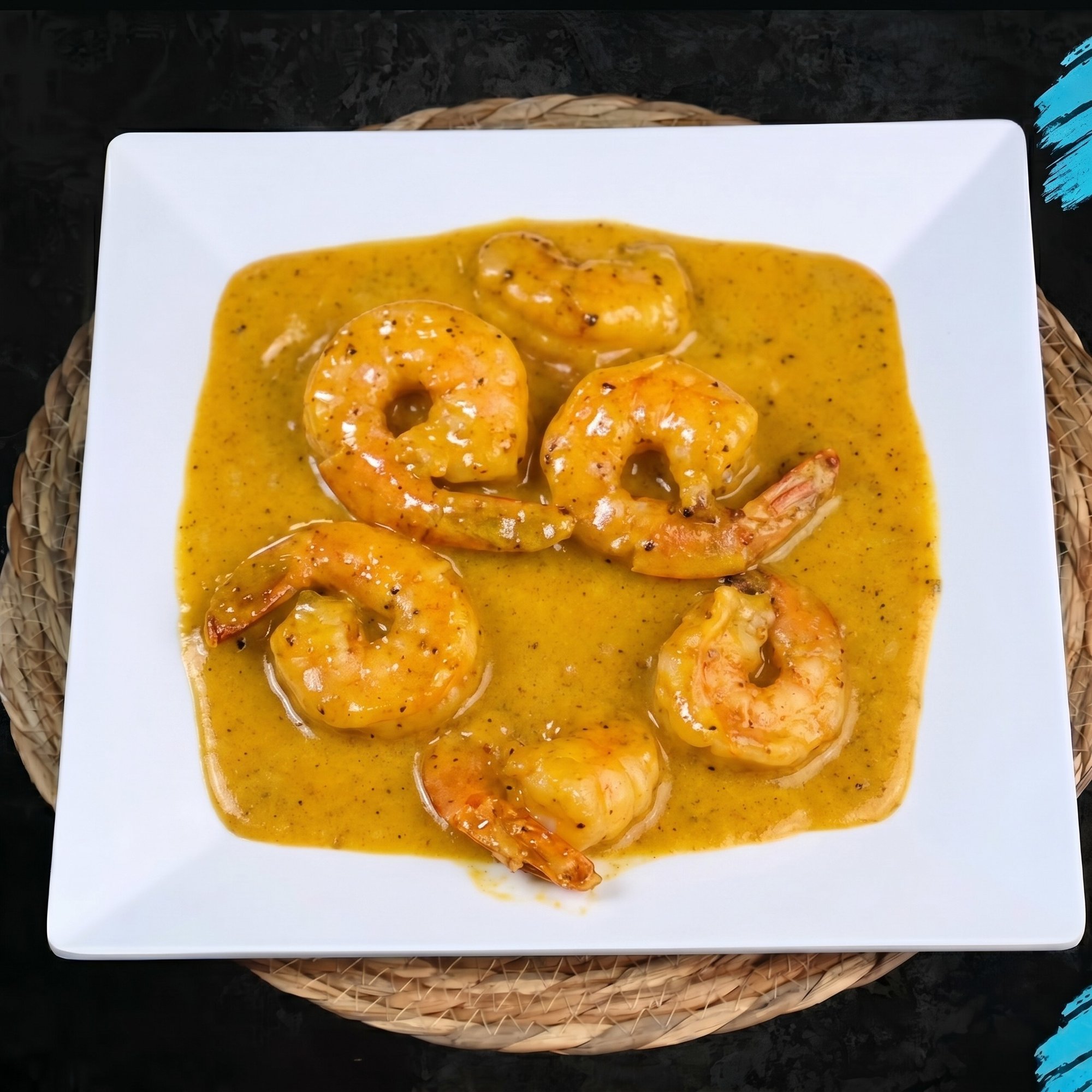 Camarones En Salsa de Queso