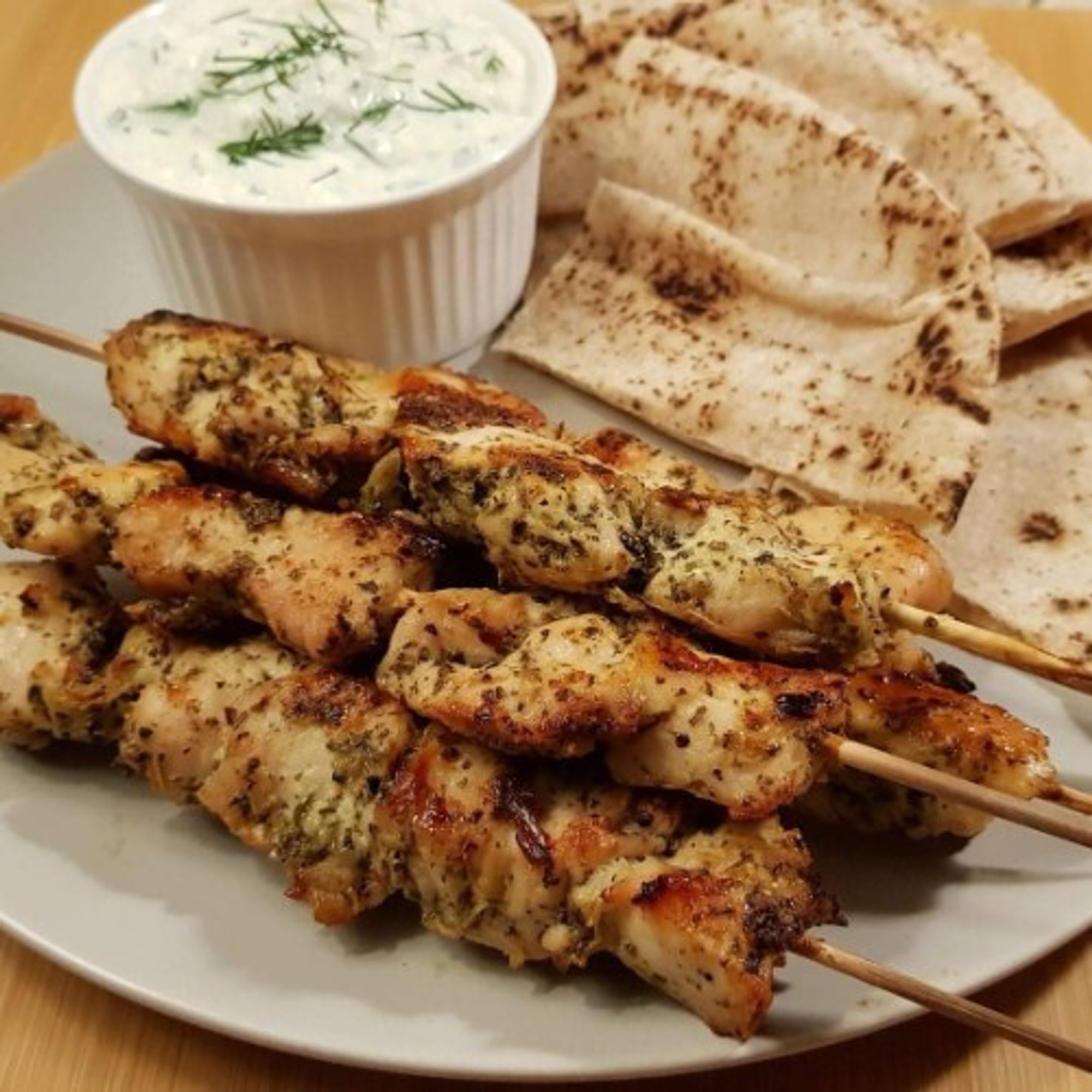 Chicken Souvlaki Plate