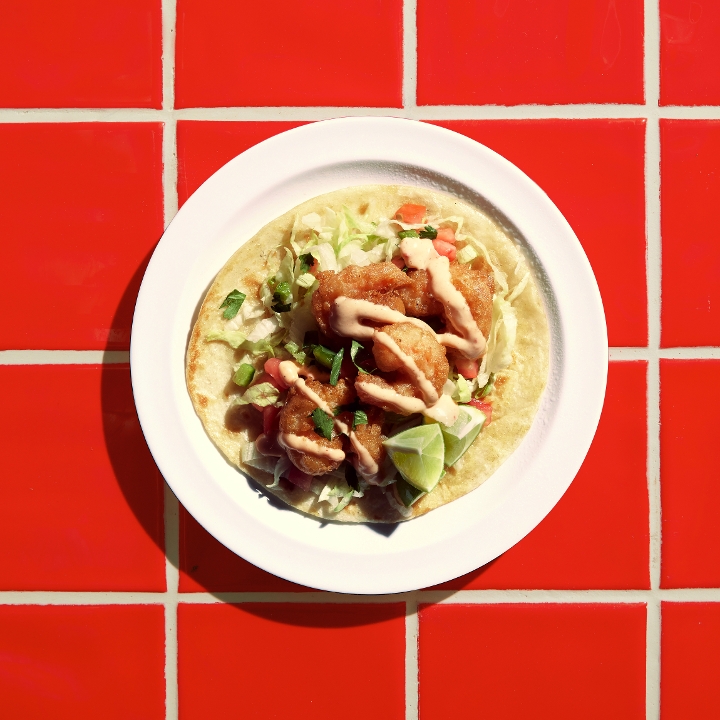 SWEET CHILI SHRIMP TACO