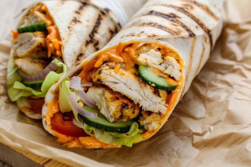 Chicken Cutlet Salad WRAP