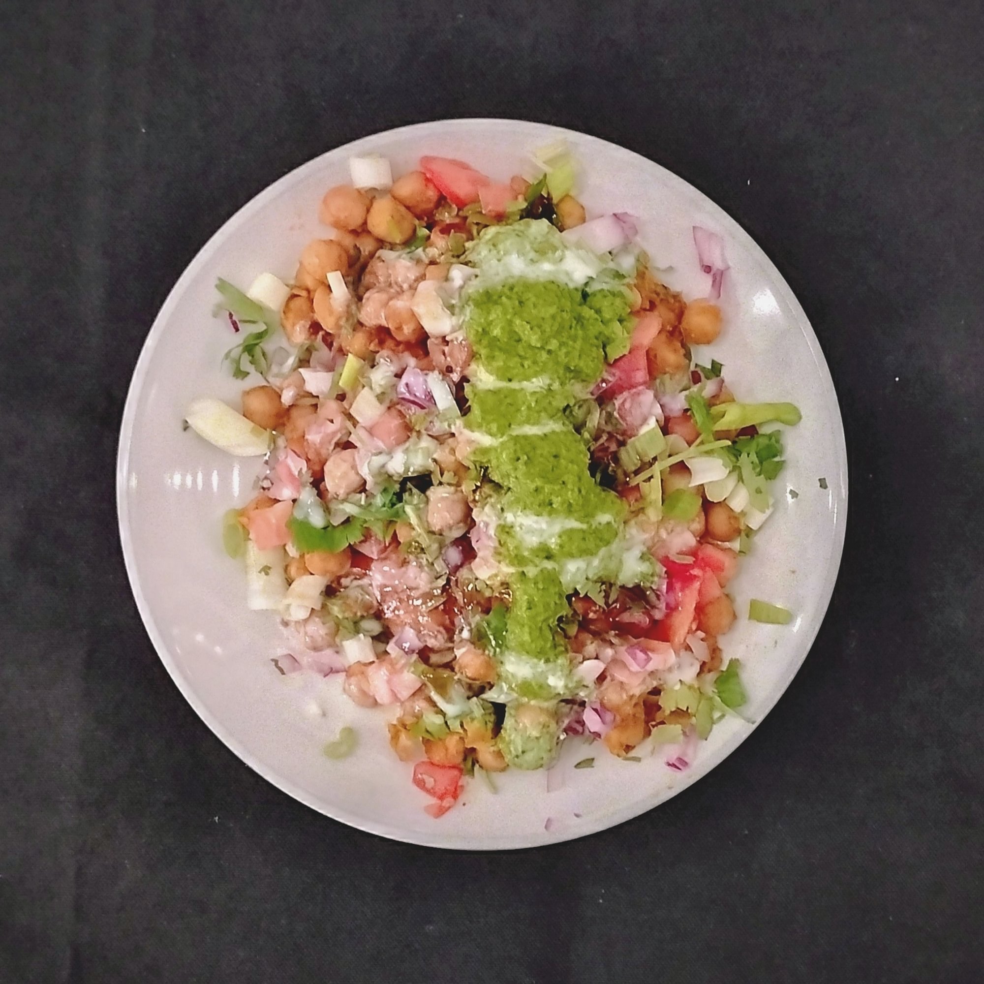 Aloo Tikki Chana Chat