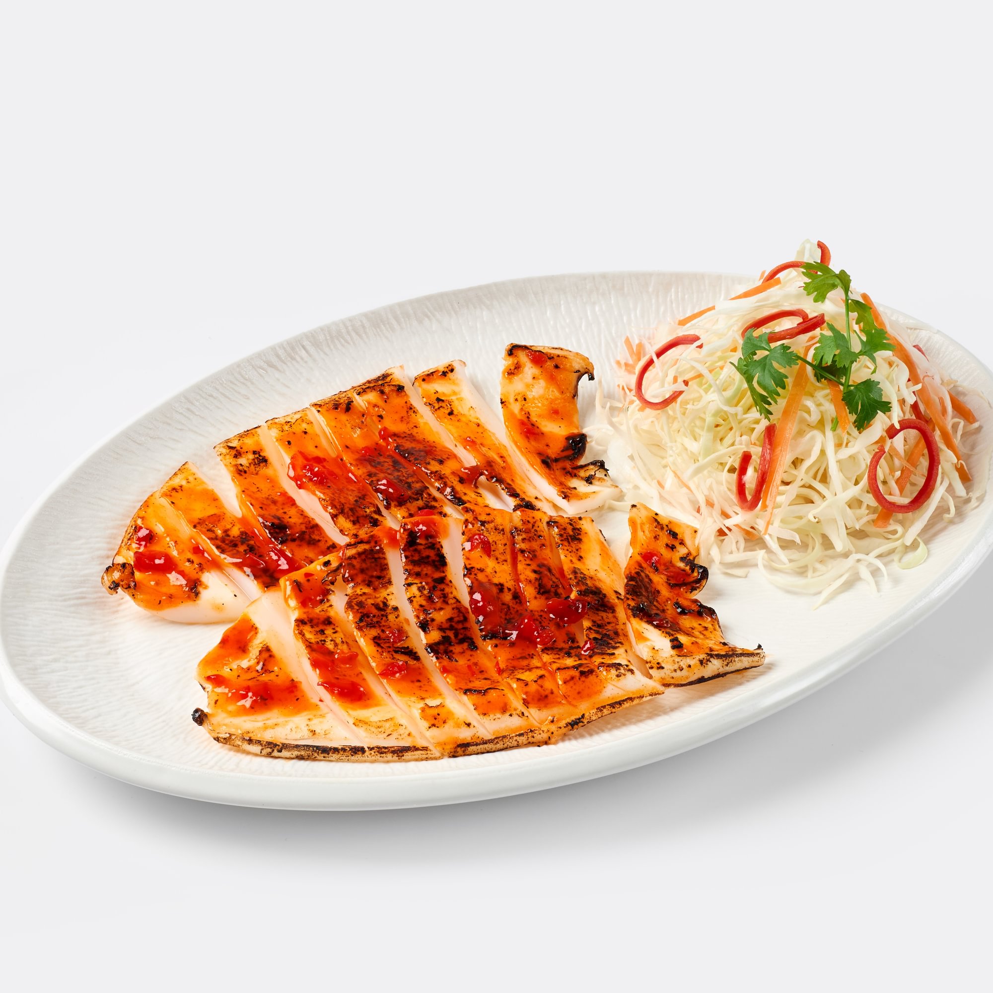 Mực Nướng Muối Ớt - Grilled Squid with Chili Salt