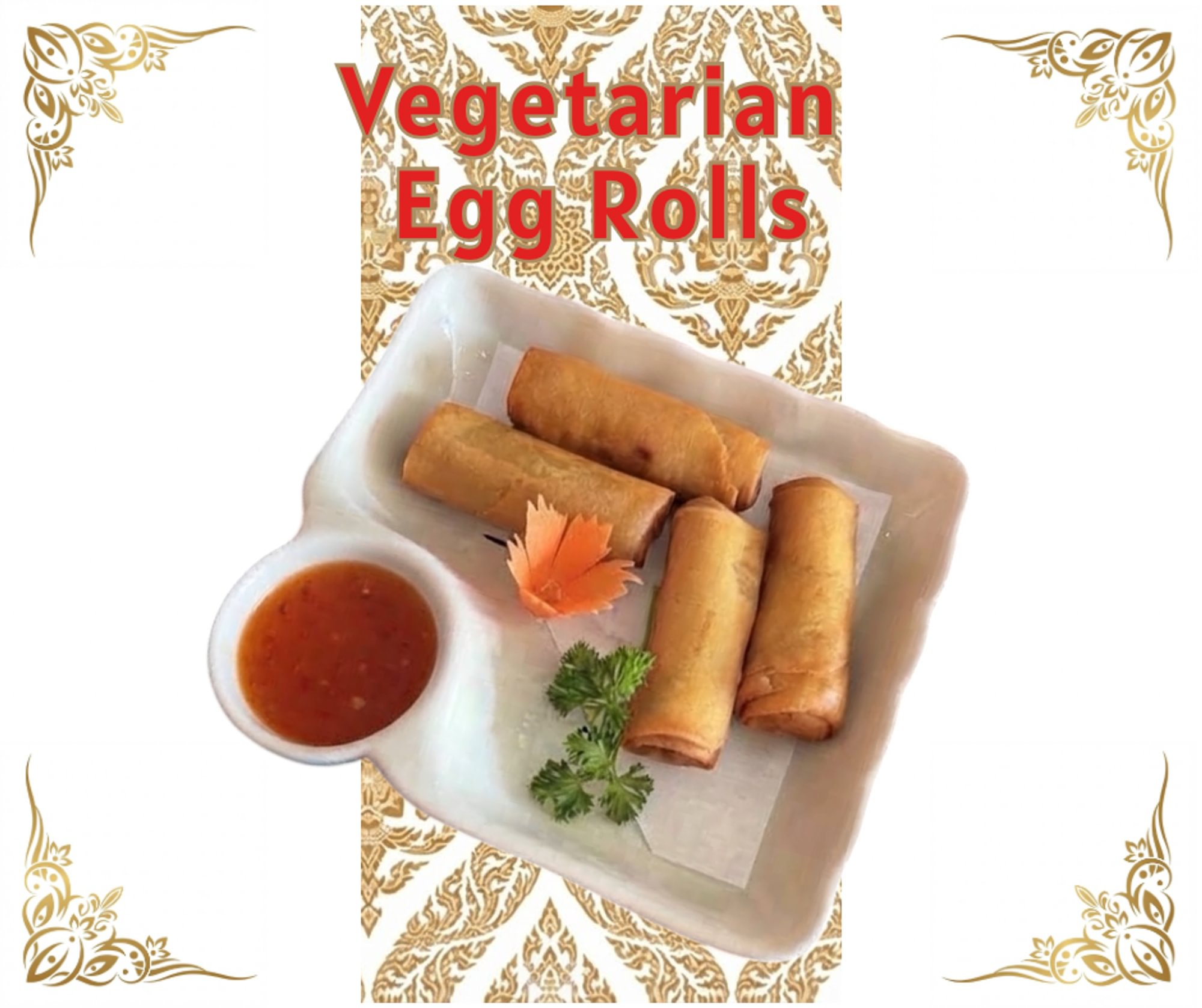 Vegetarian Thai Egg Rolls (4 Pcs)