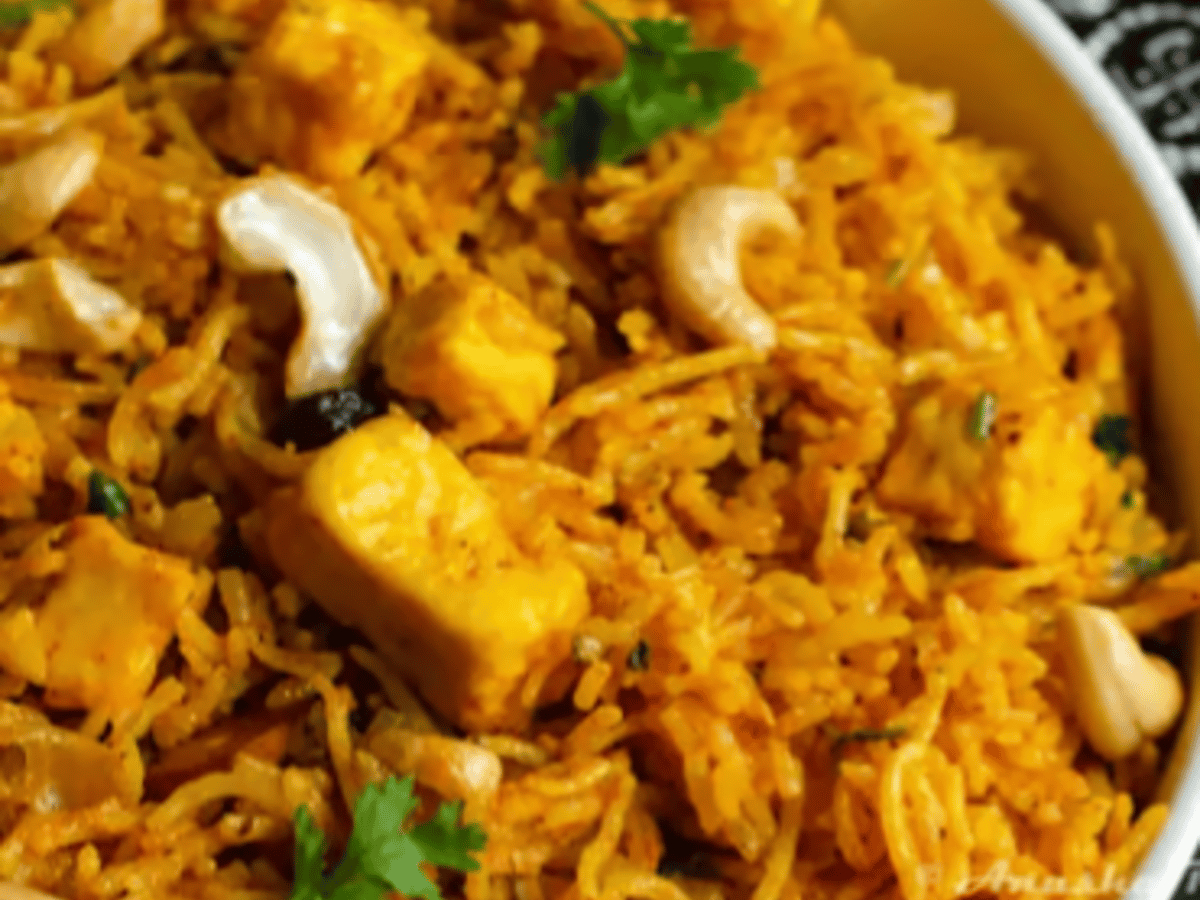 Kaju Paneer Biryani