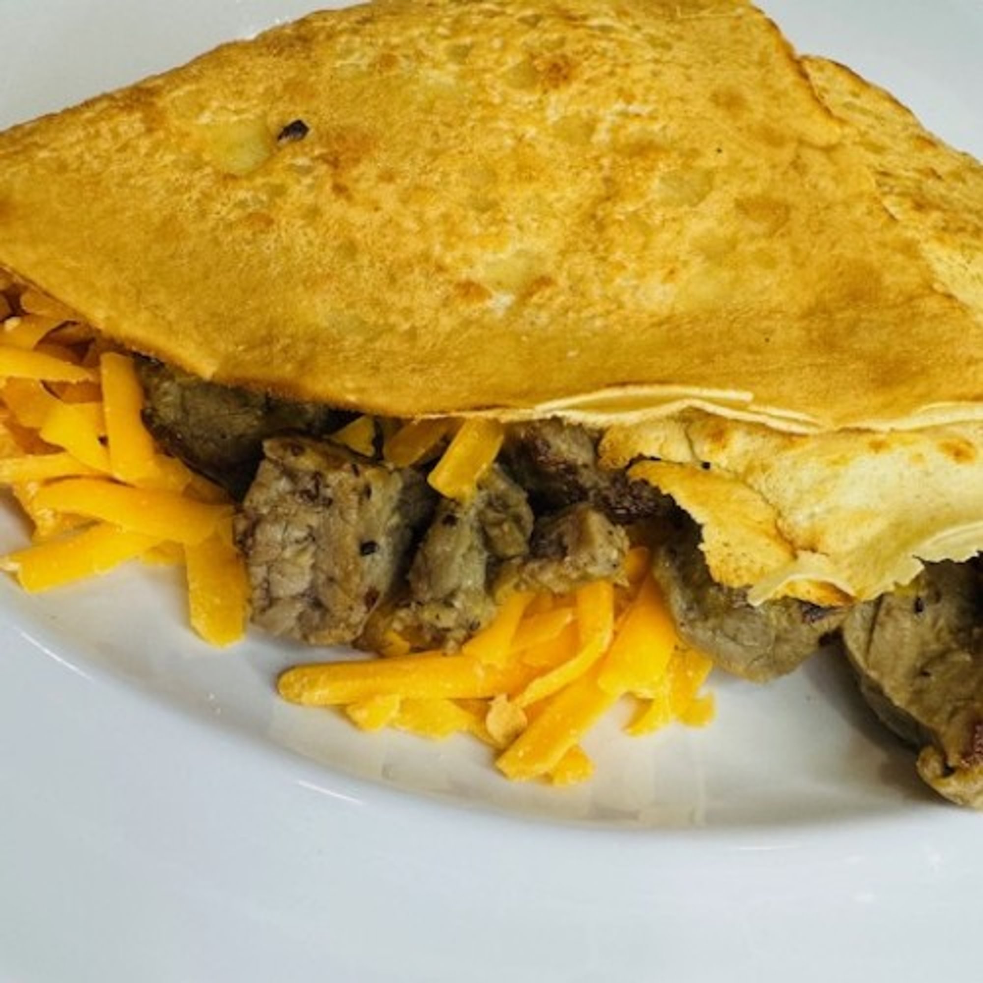 Steak and Cheese Crepe