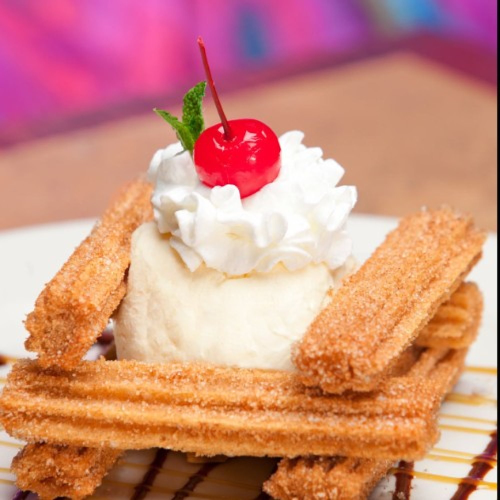 Churros with Ice Cream