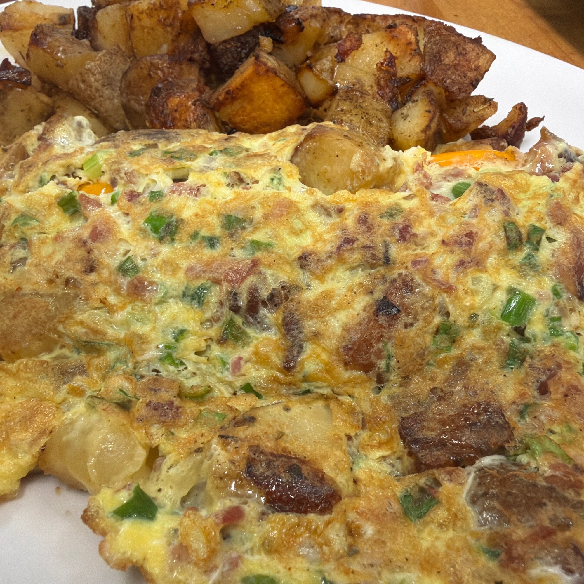 LOADED POTATO OMEL.