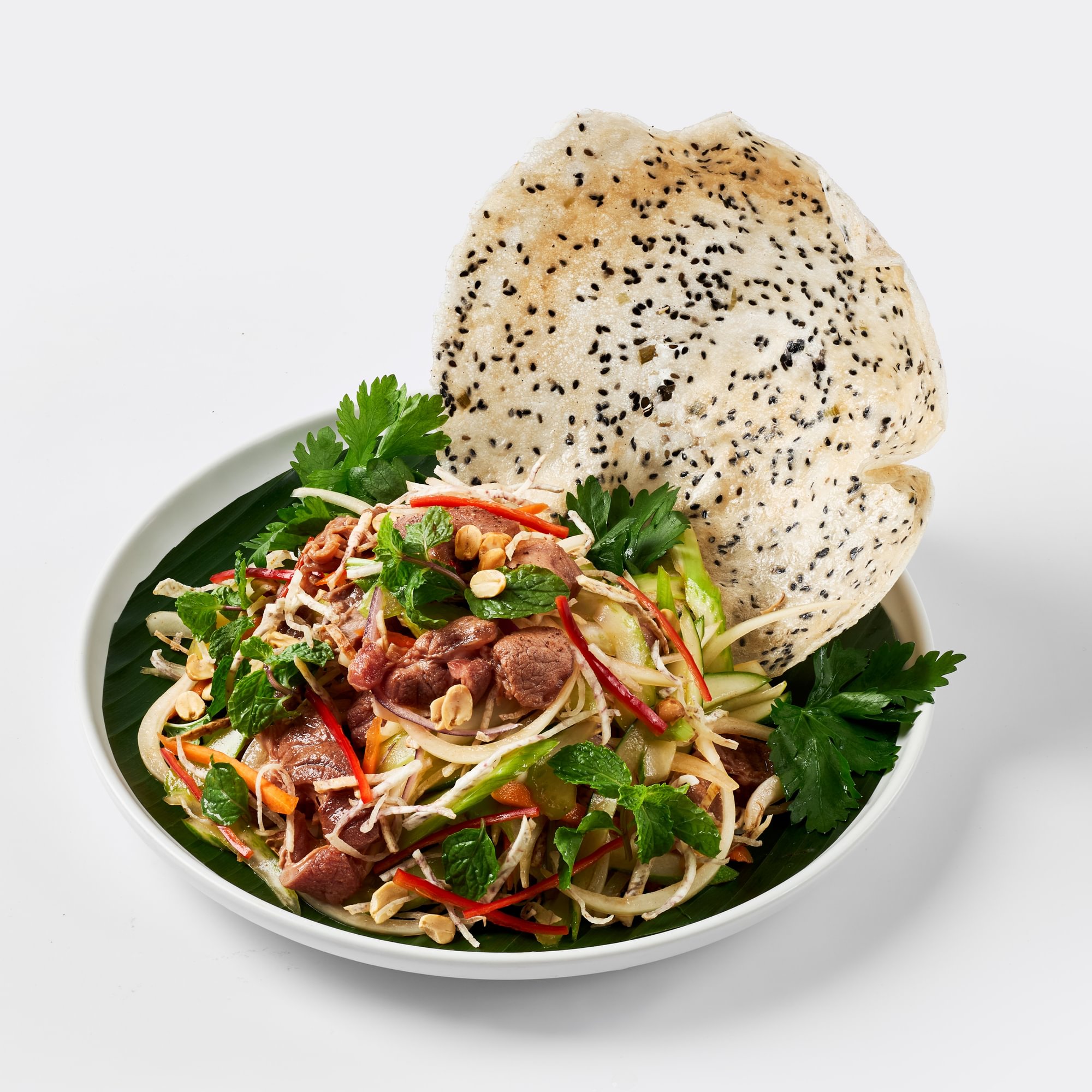 Gỏi Bò Khoai Môn - Beef Salad with Taro