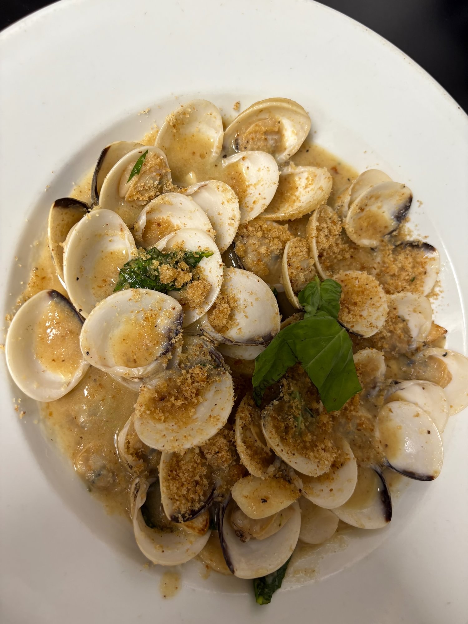Clams Oreganata Appetizer