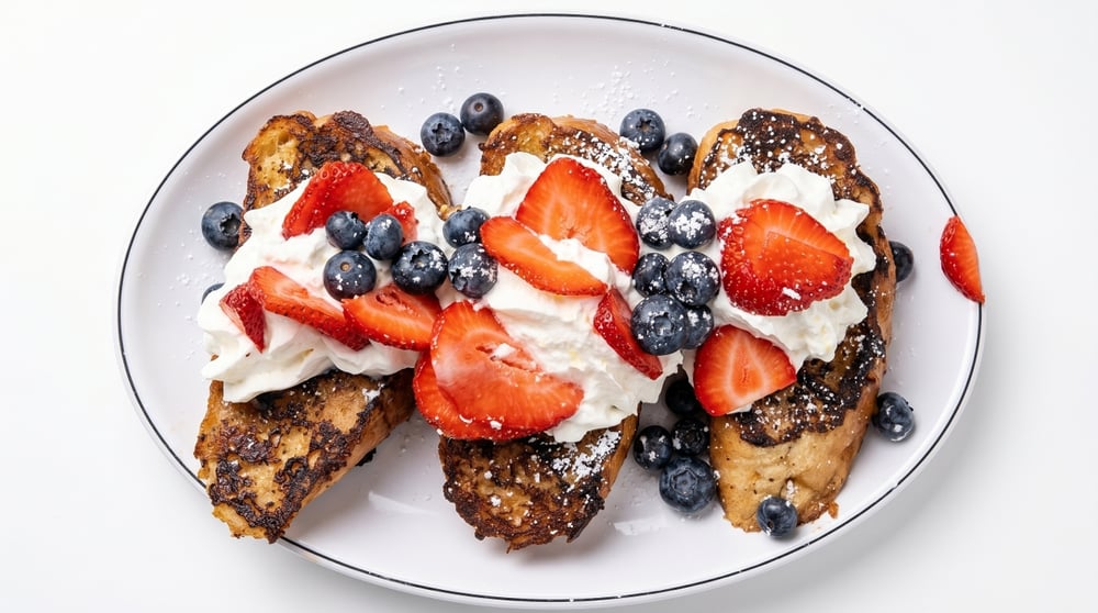 Red, White & Blue French Toast