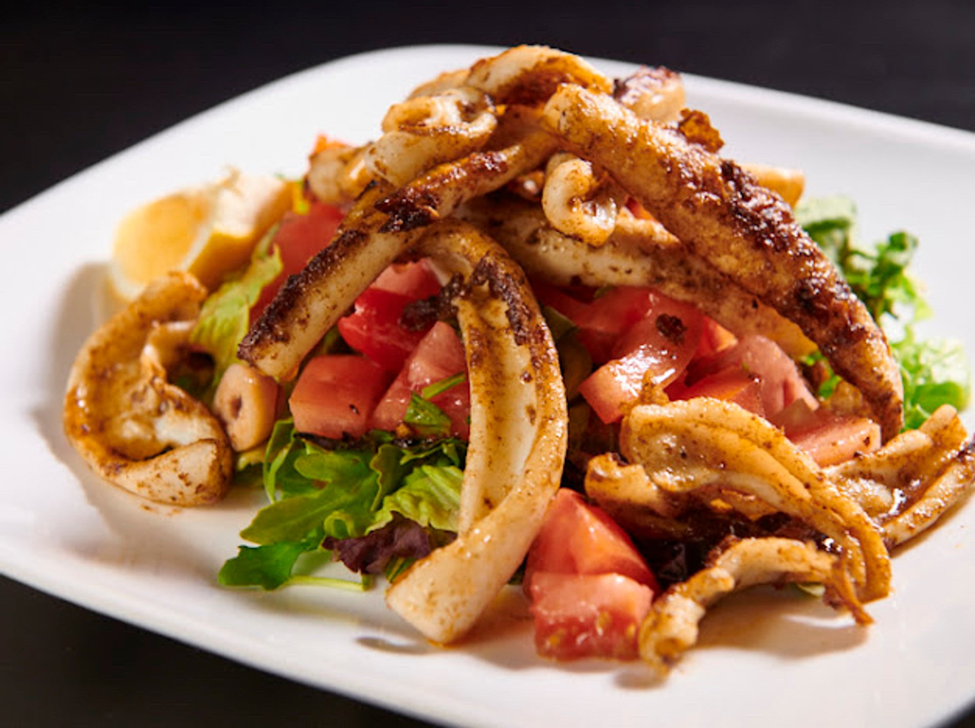 Grilled Calamari Salad