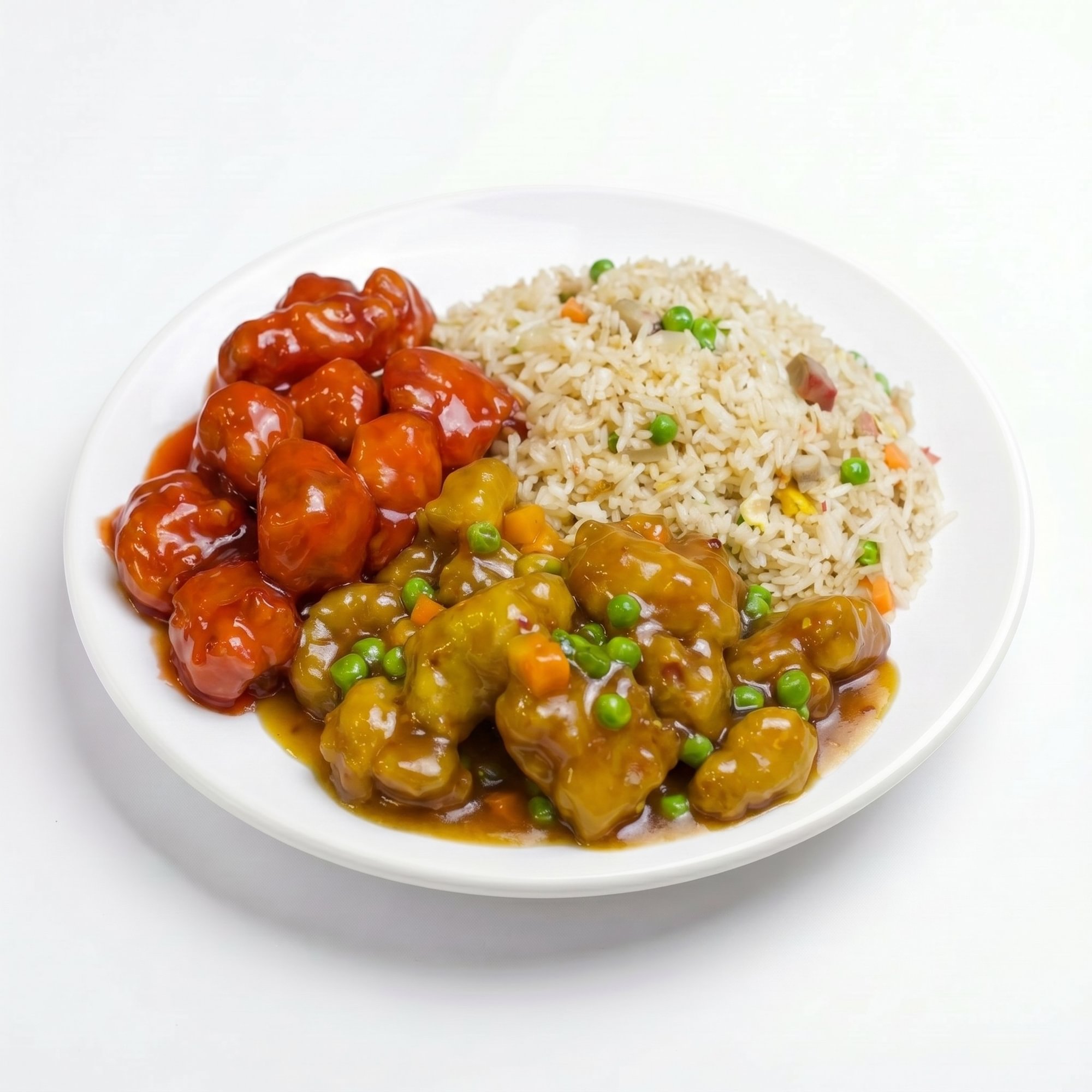 C9. Garlic Chicken & Sweet Sour Pork / 鱼香鸡, 甜酸肉 (套餐)