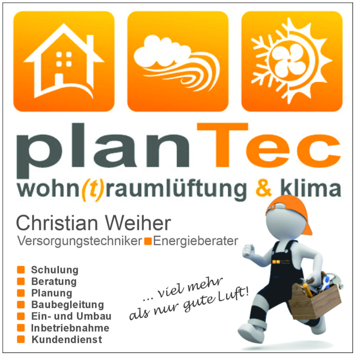 Logo von planTec - Wohnraumlüftung + Klima, Inh. Christian Weiher