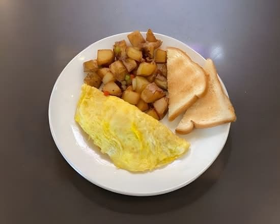 Tortilla Con Queso American Con Papas Casera / American Cheese Omelette with Home Fries