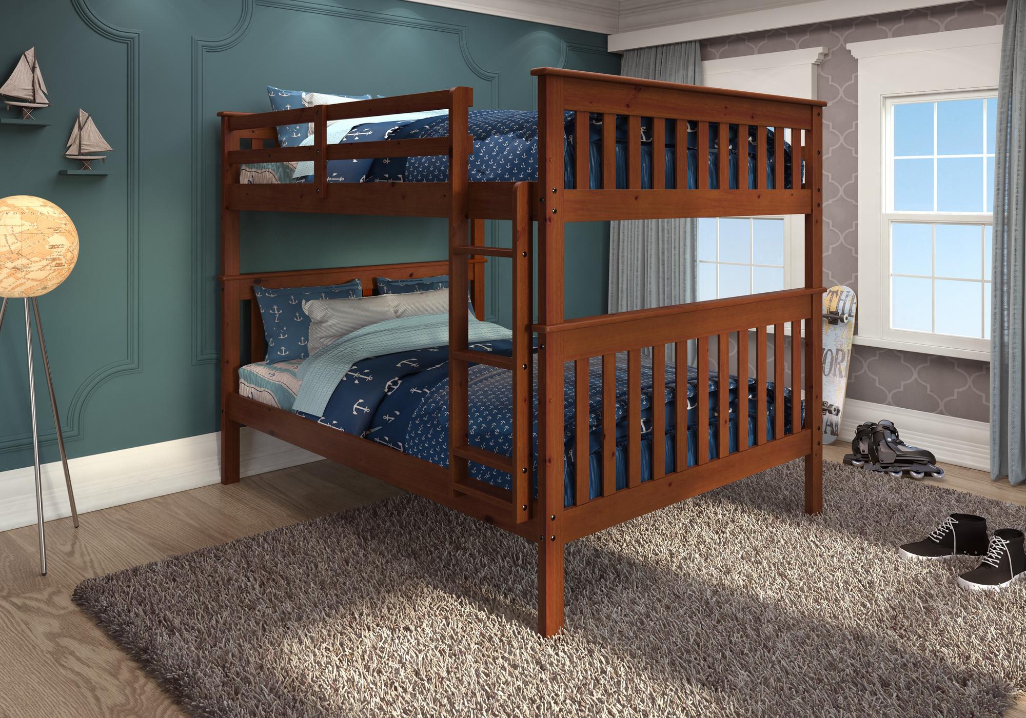 Full over Full Mission Bunk Bed - Espresso