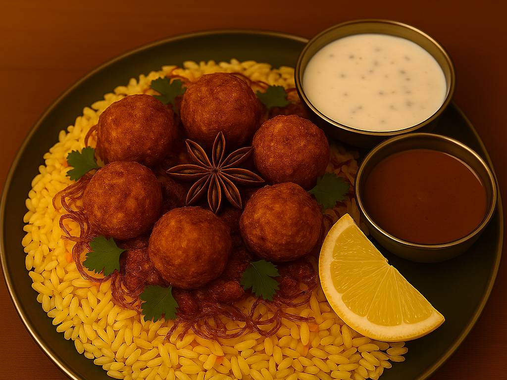 Vegetable Kofta Biryani