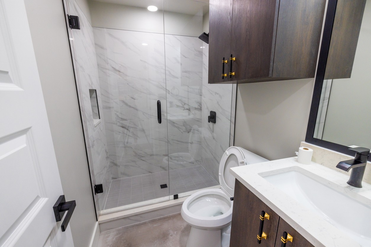 New toilet sink and shower replacements
