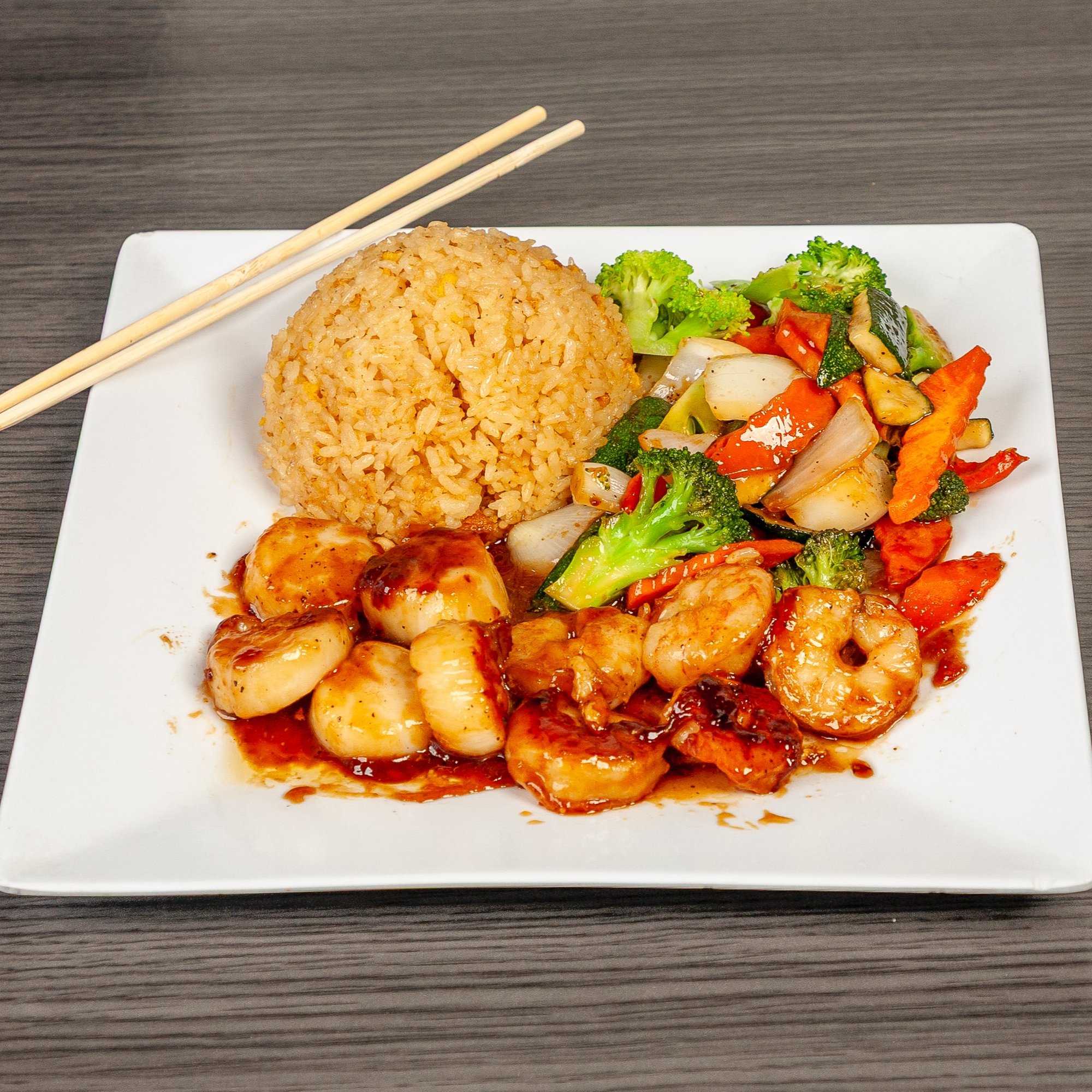 Shrimp and Scallop Hibachi