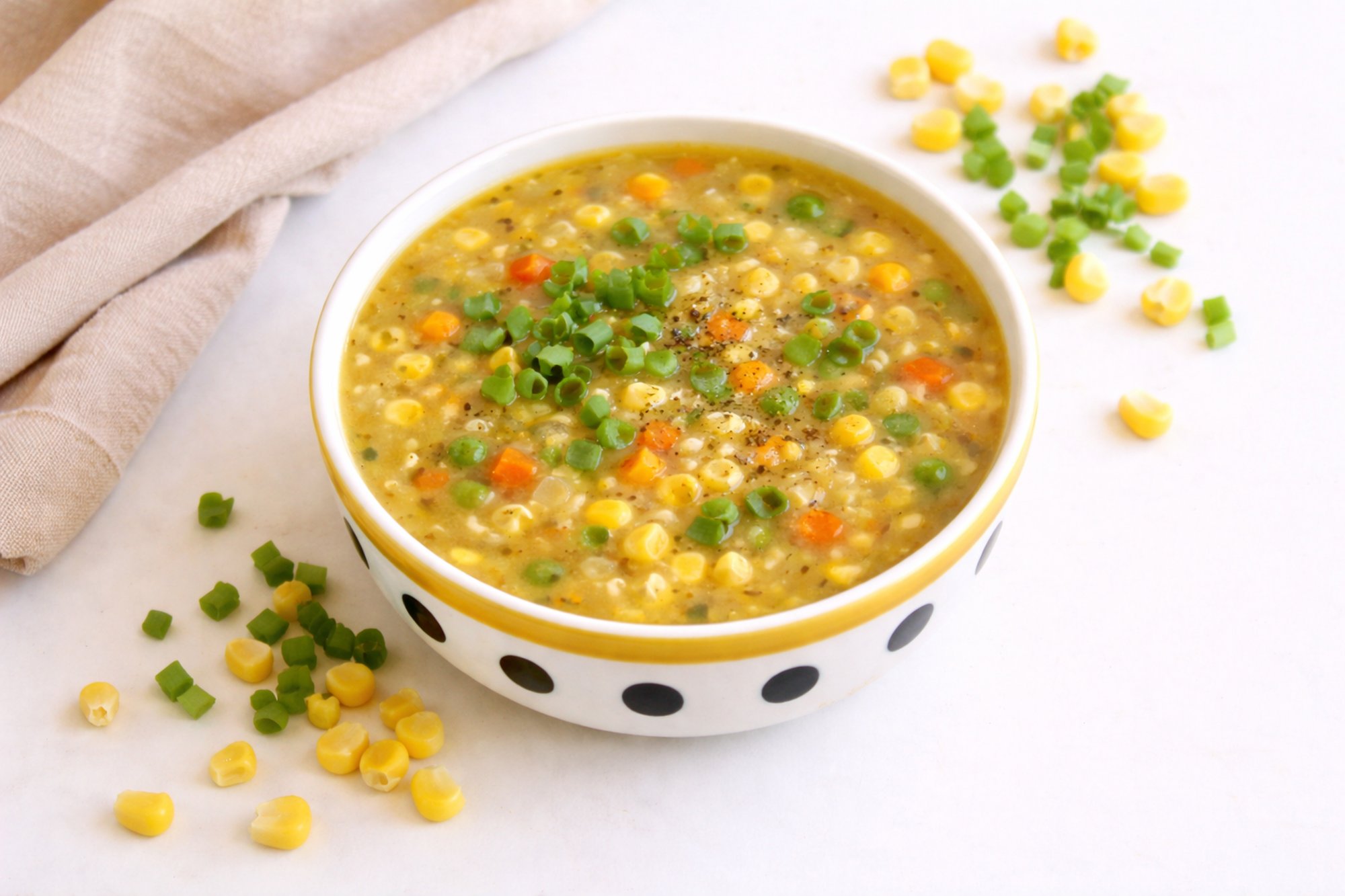 Sweet Corn Vegetable Soup