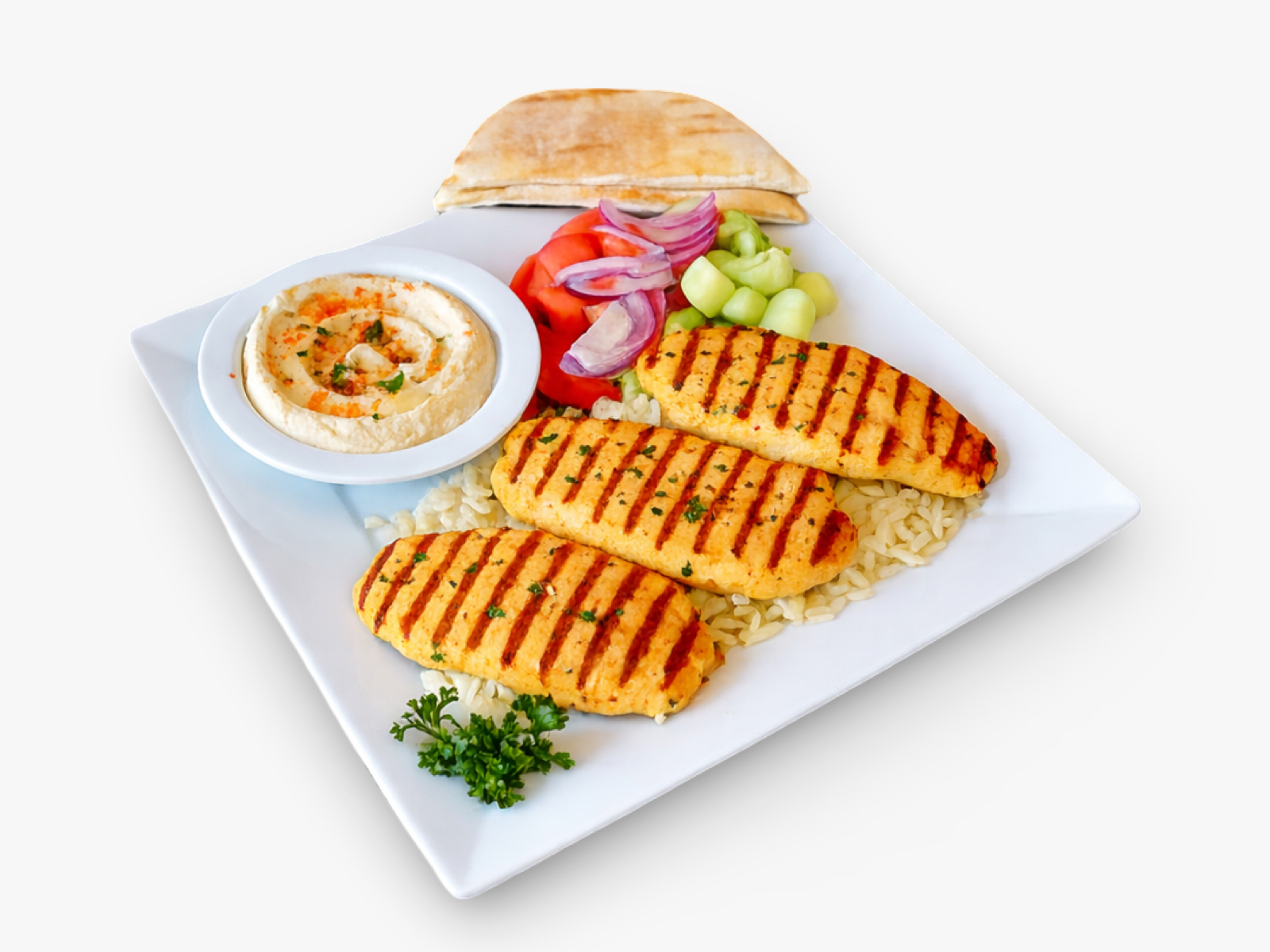 Chicken House Kabob Plate