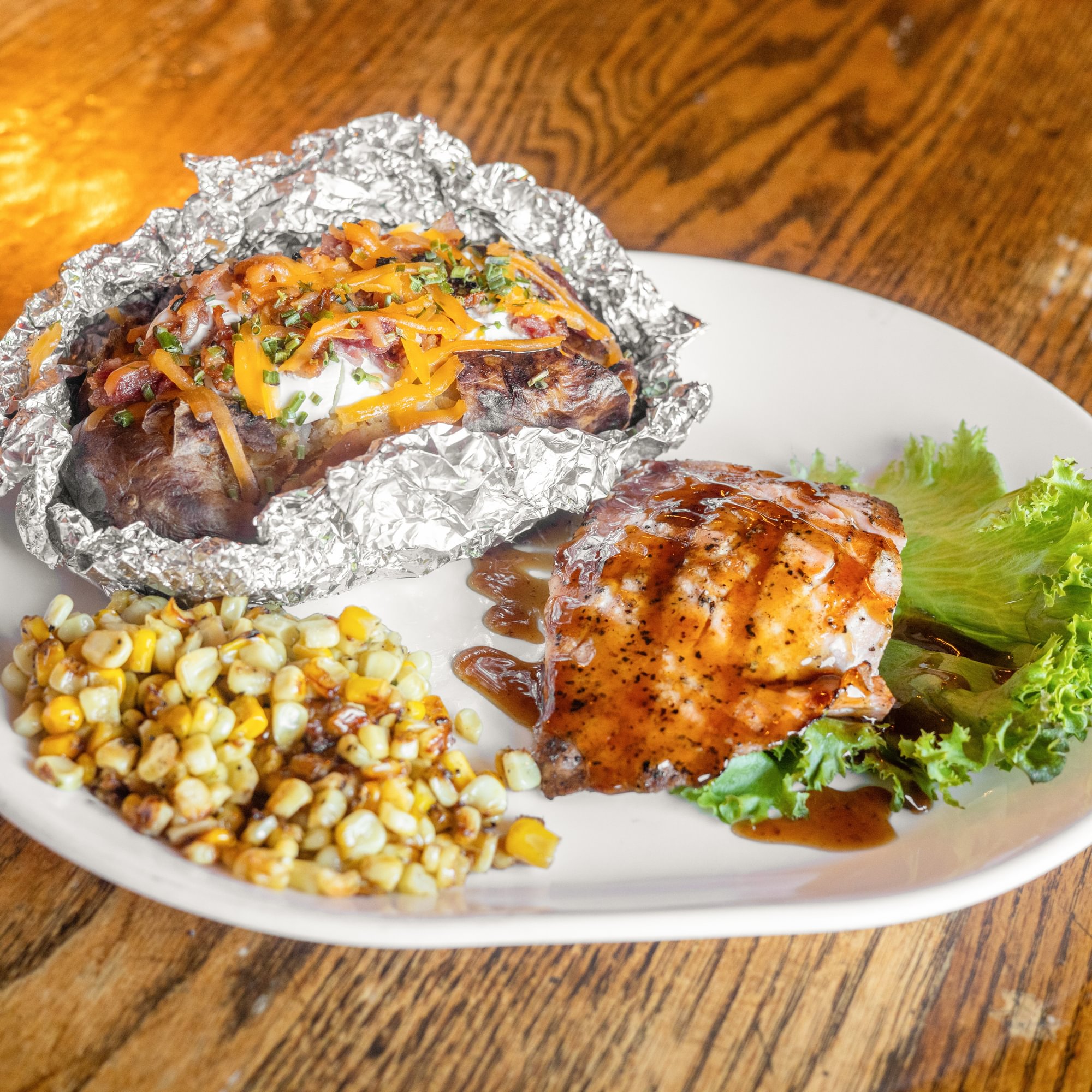 Bourbon Glazed Salmon