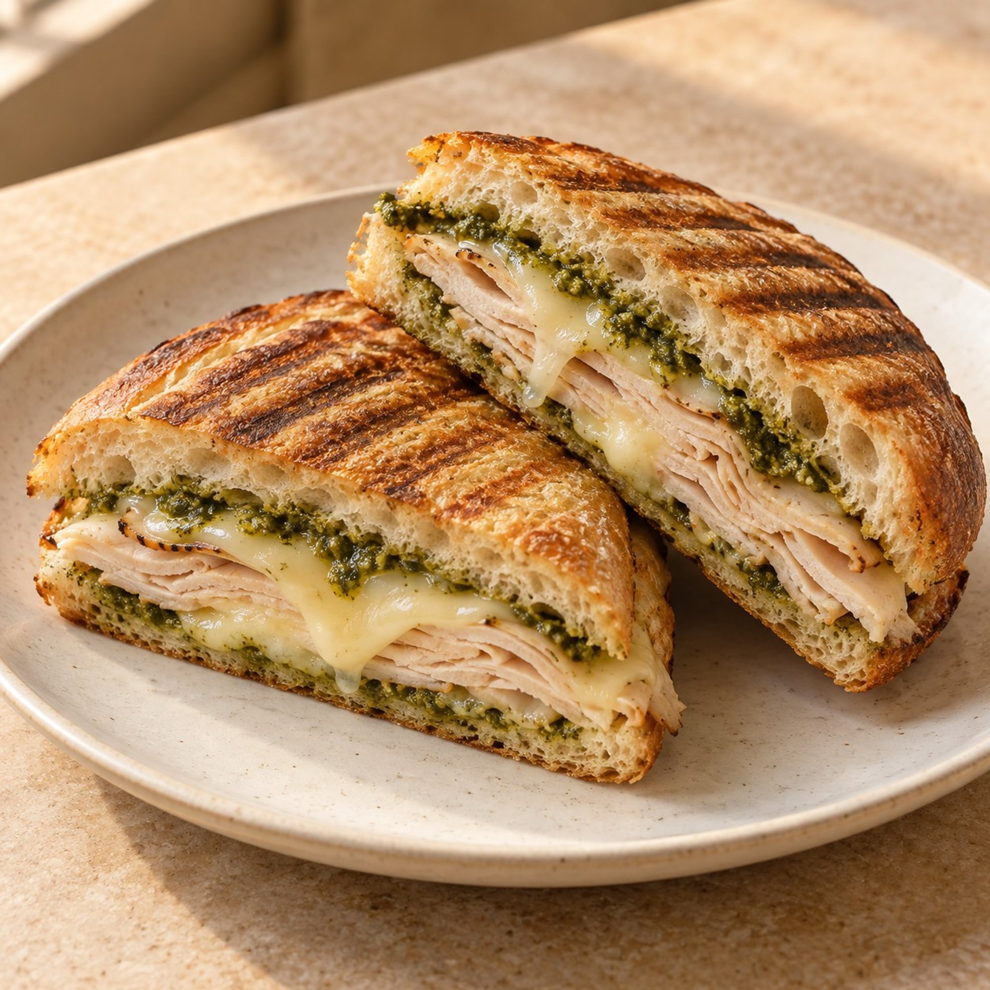 Panini Turkey Pesto