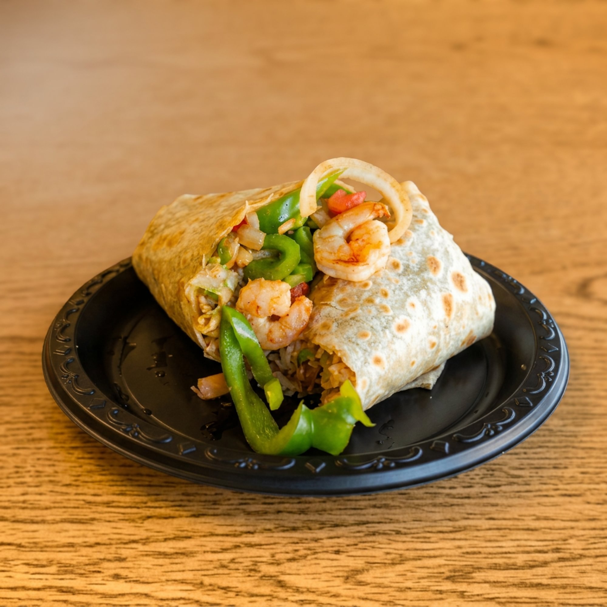 Shrimp Fajita Burrito