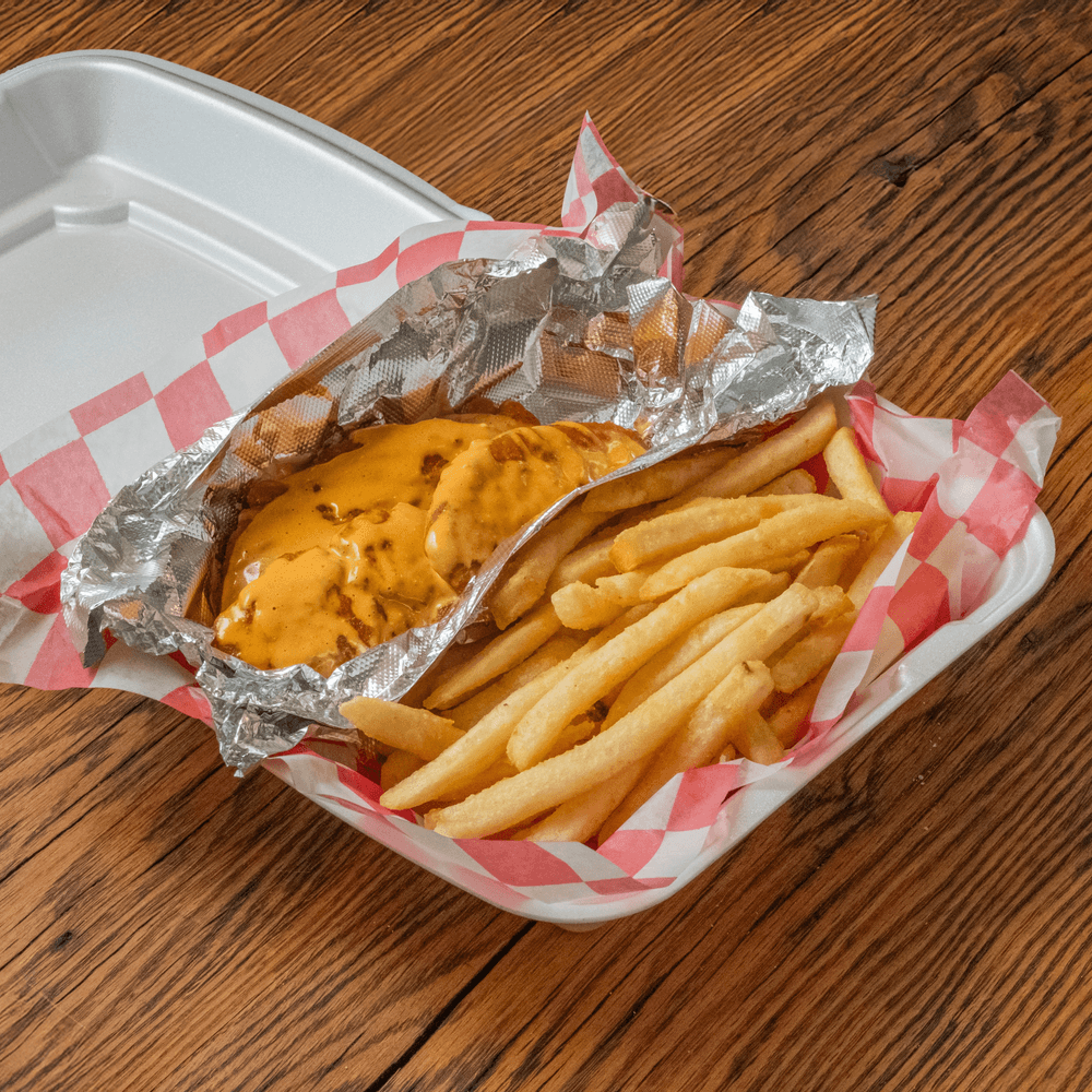 Buffalo Chicken Fingers with Fries
