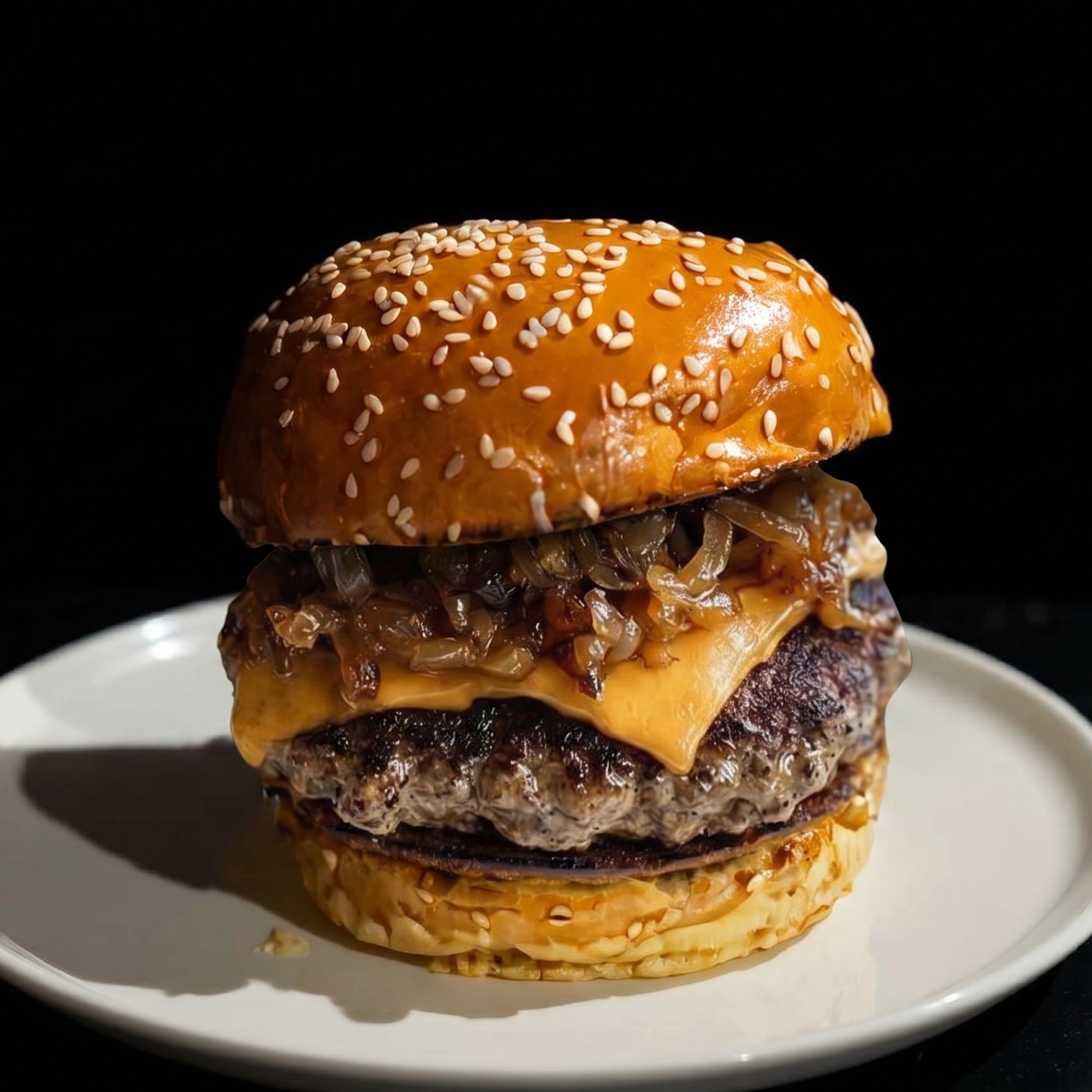 Fried Onion Burger