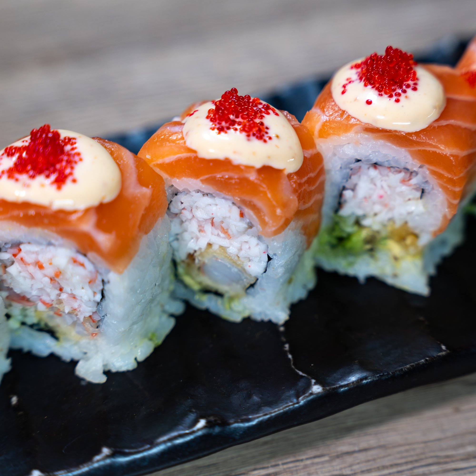Crispy Shrimp Salmon Roll