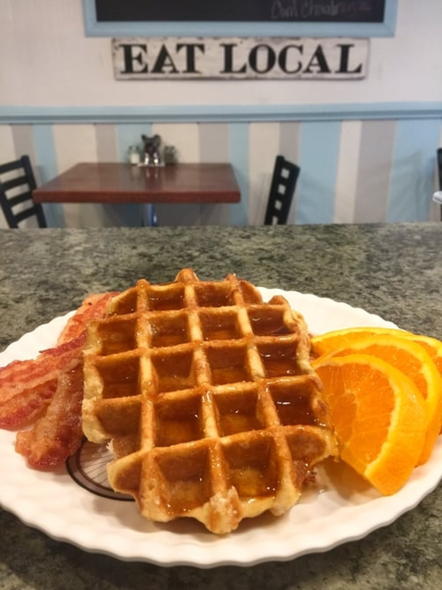 Waffles with Syrup