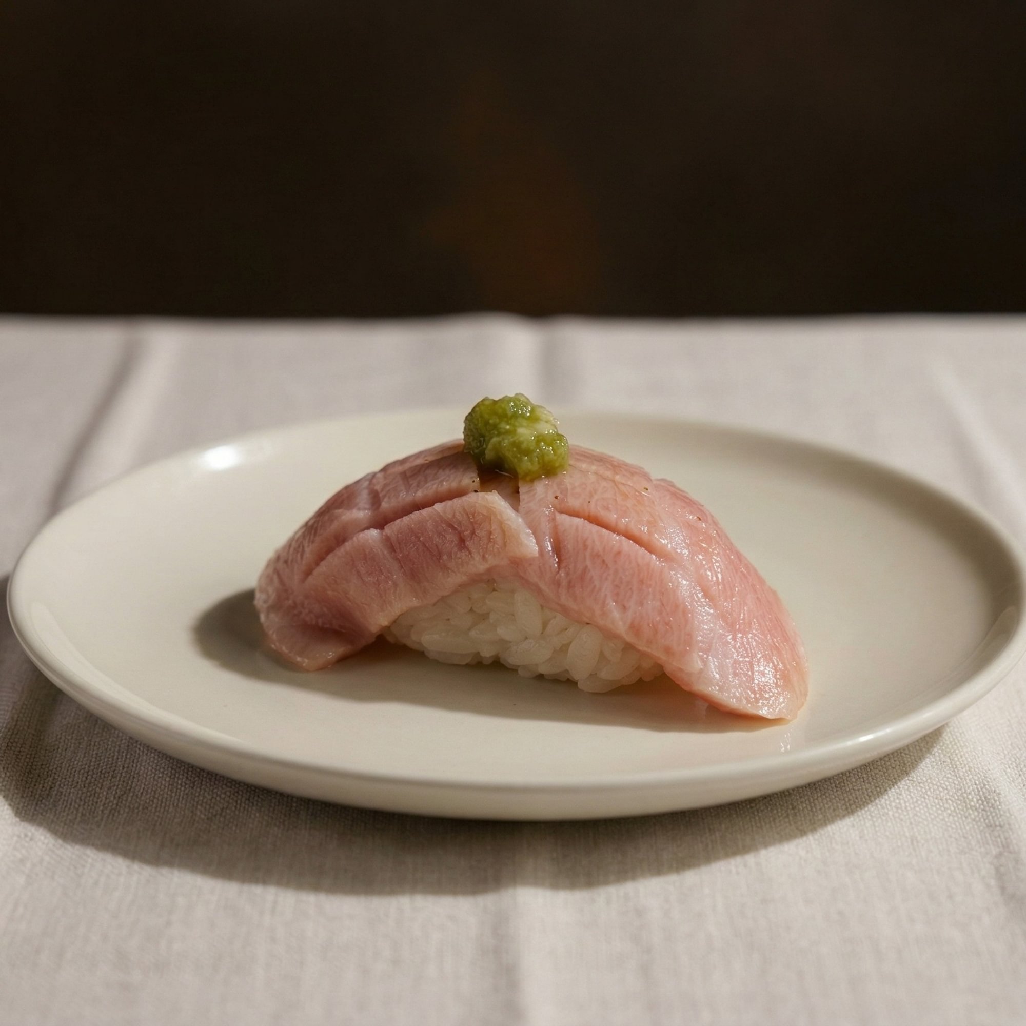 Torched Otoro Scallion Sushi