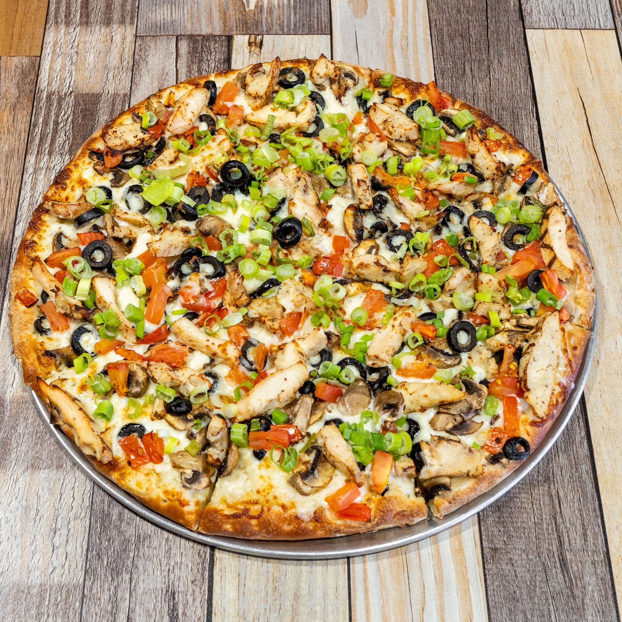 Garlic Chicken Pizza