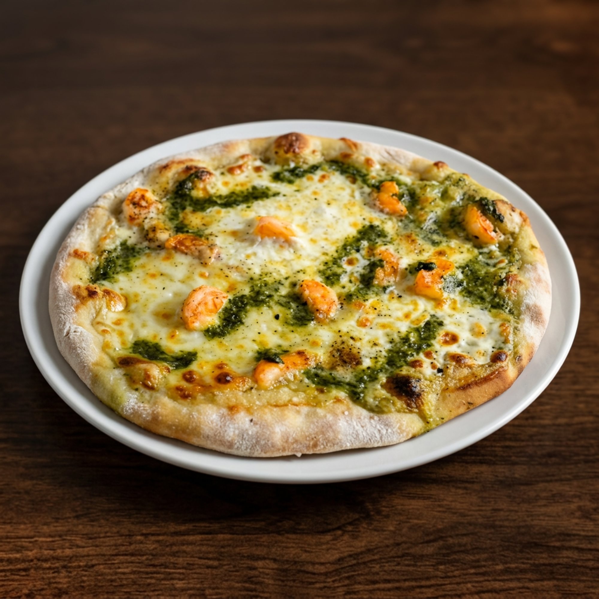 Shrimp & Pesto Flatbread