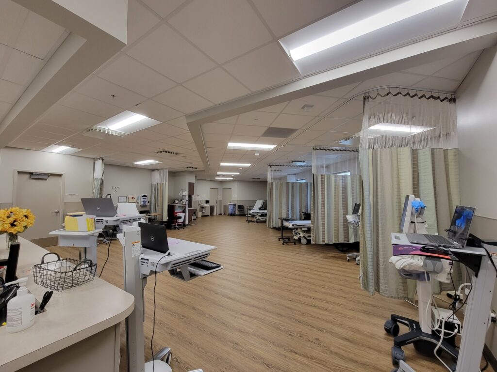 The treatment rooms at Azura Vascular Care Greater Dayton