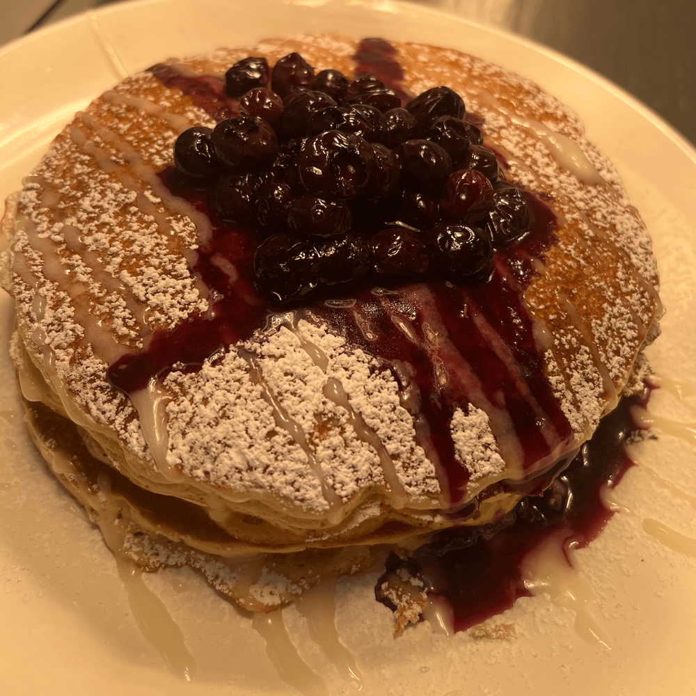 Blueberry pancakes