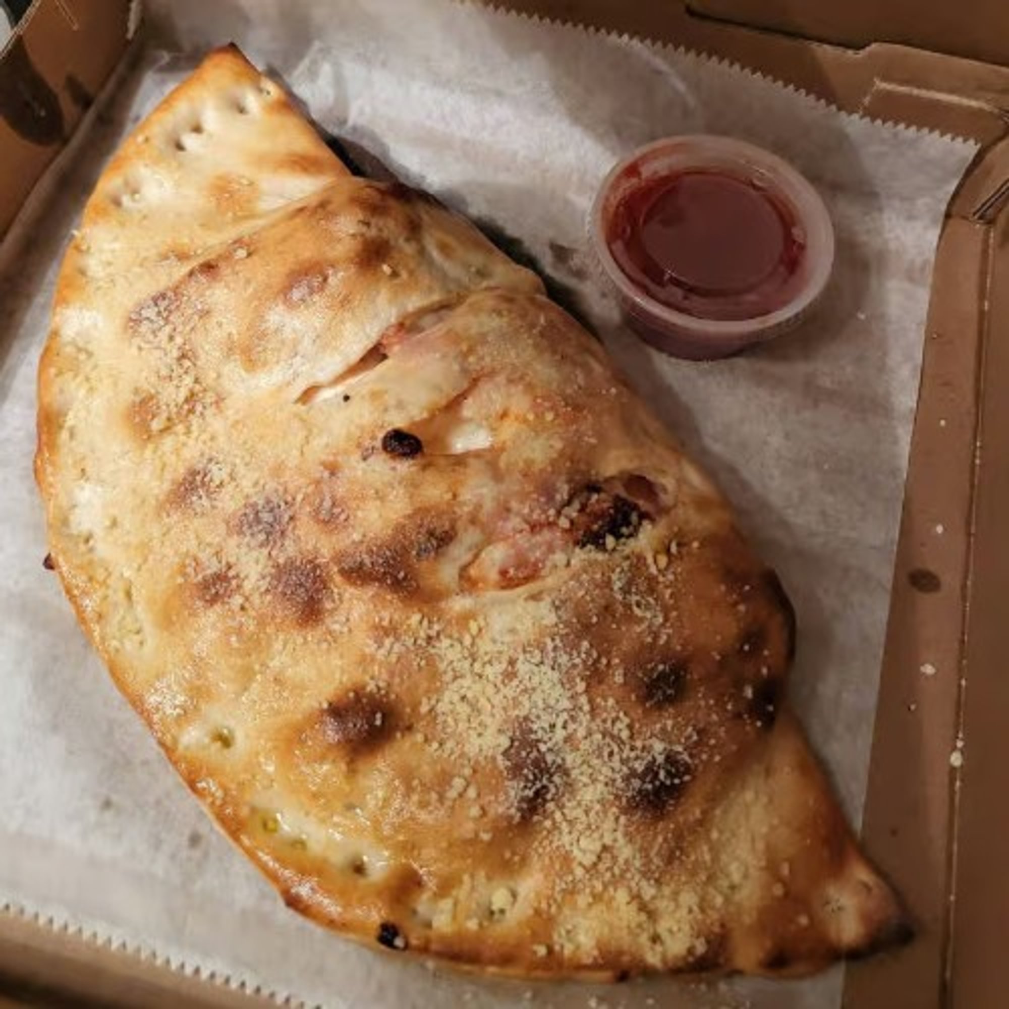Chicken or Eggplant Parm Calzone